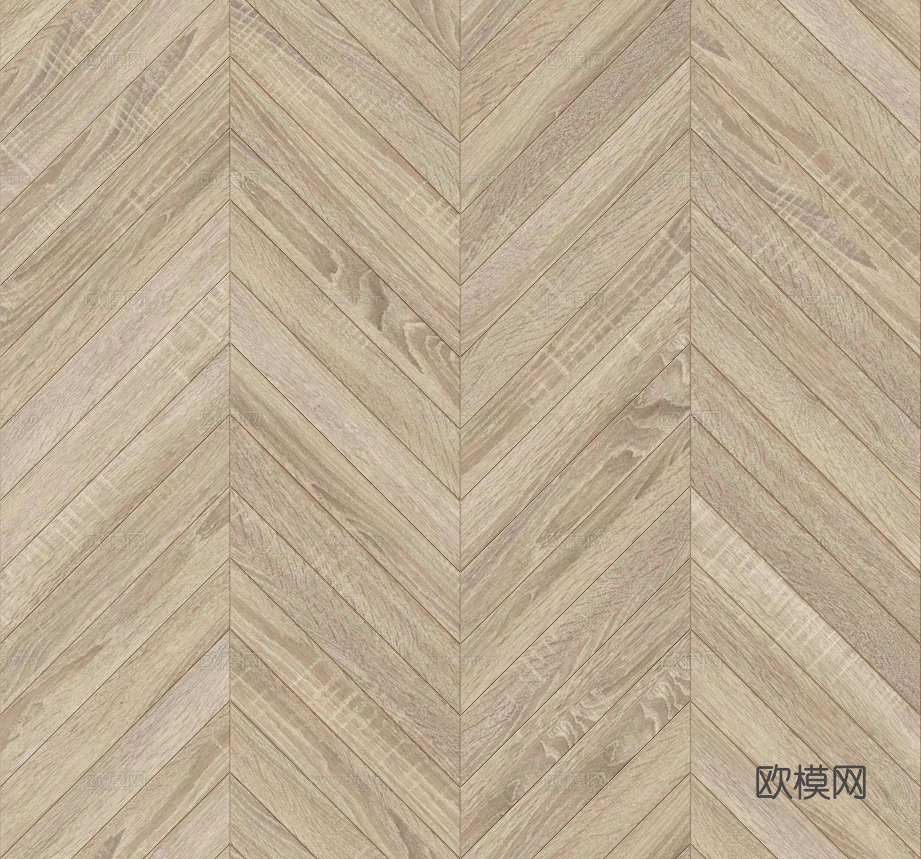 鱼骨纹齐缝原木色实木地板98下载