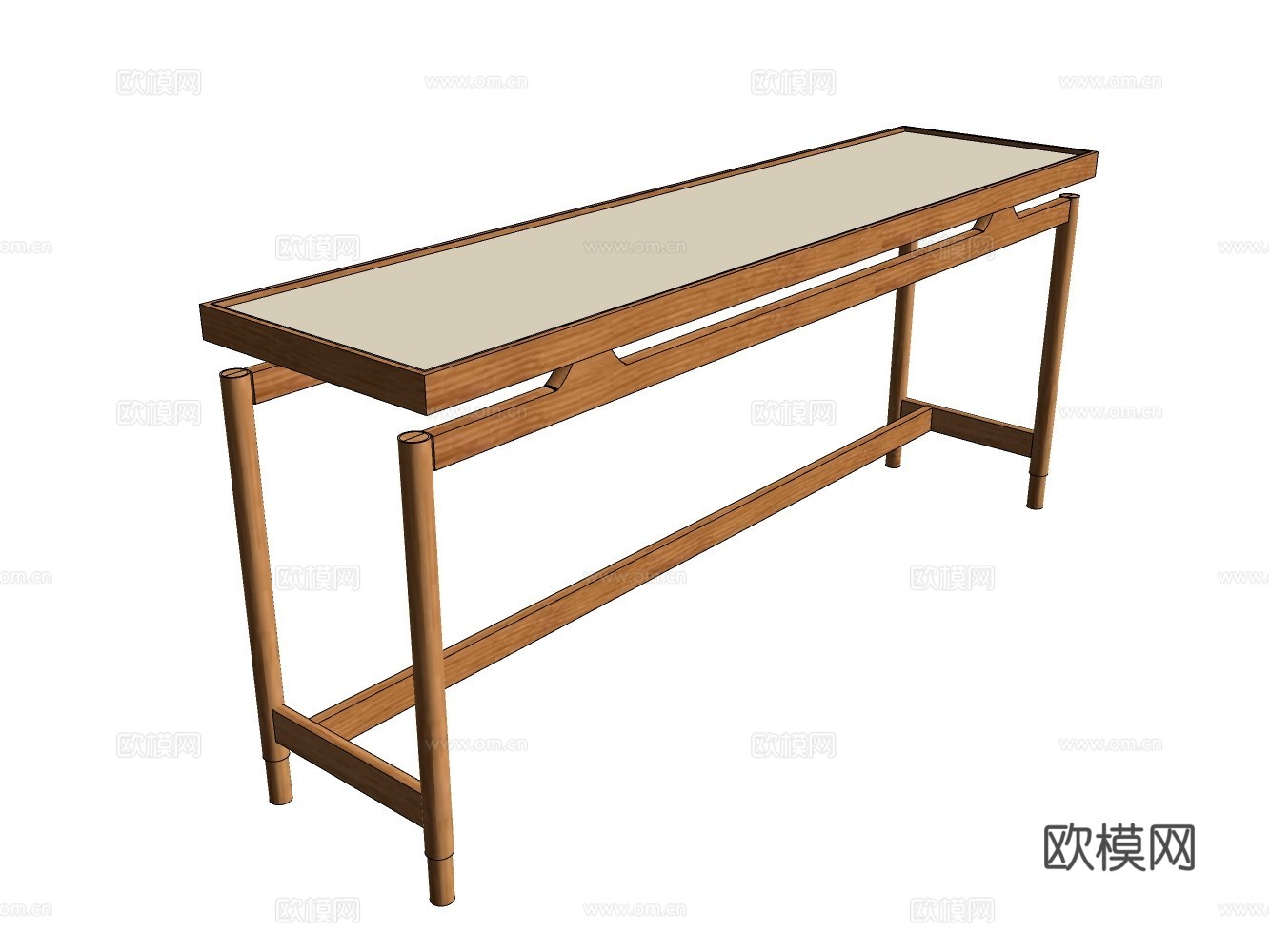 民宿风桌子su模型