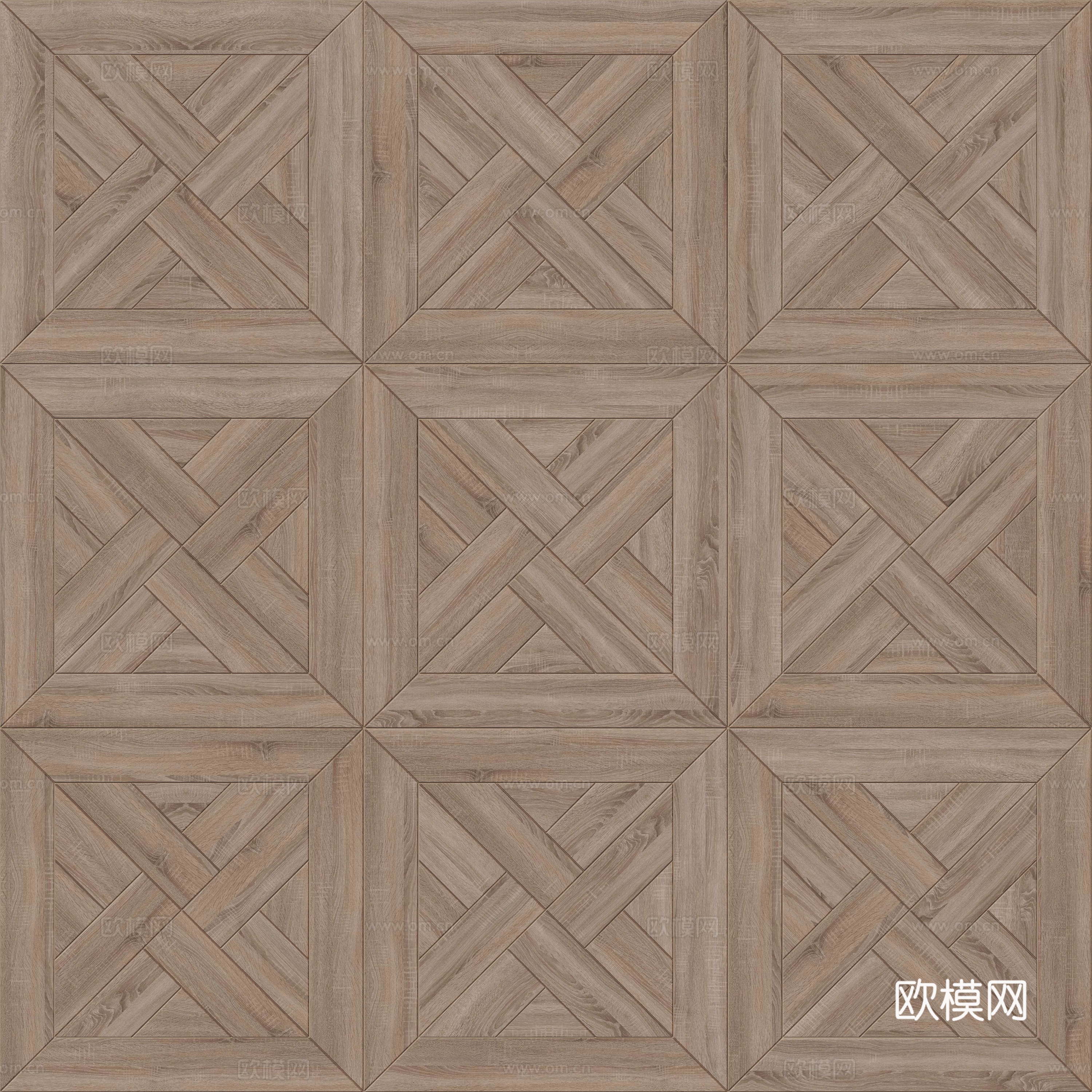 三角形风车拼花原木色实木地板90下载