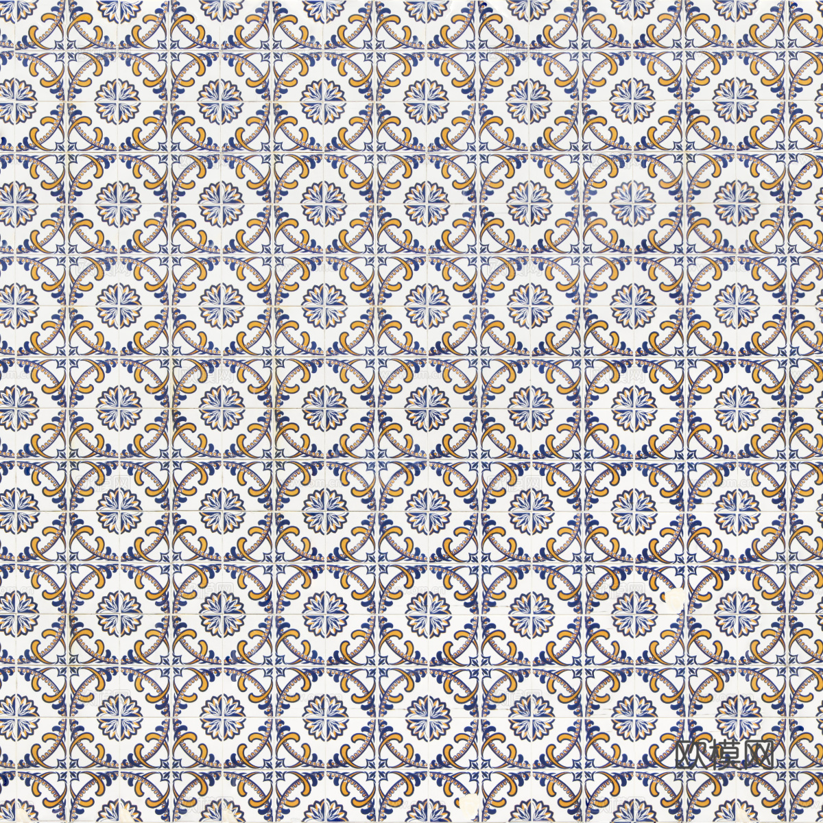 复古经典，民族风几何植物花纹图案花砖瓷砖140