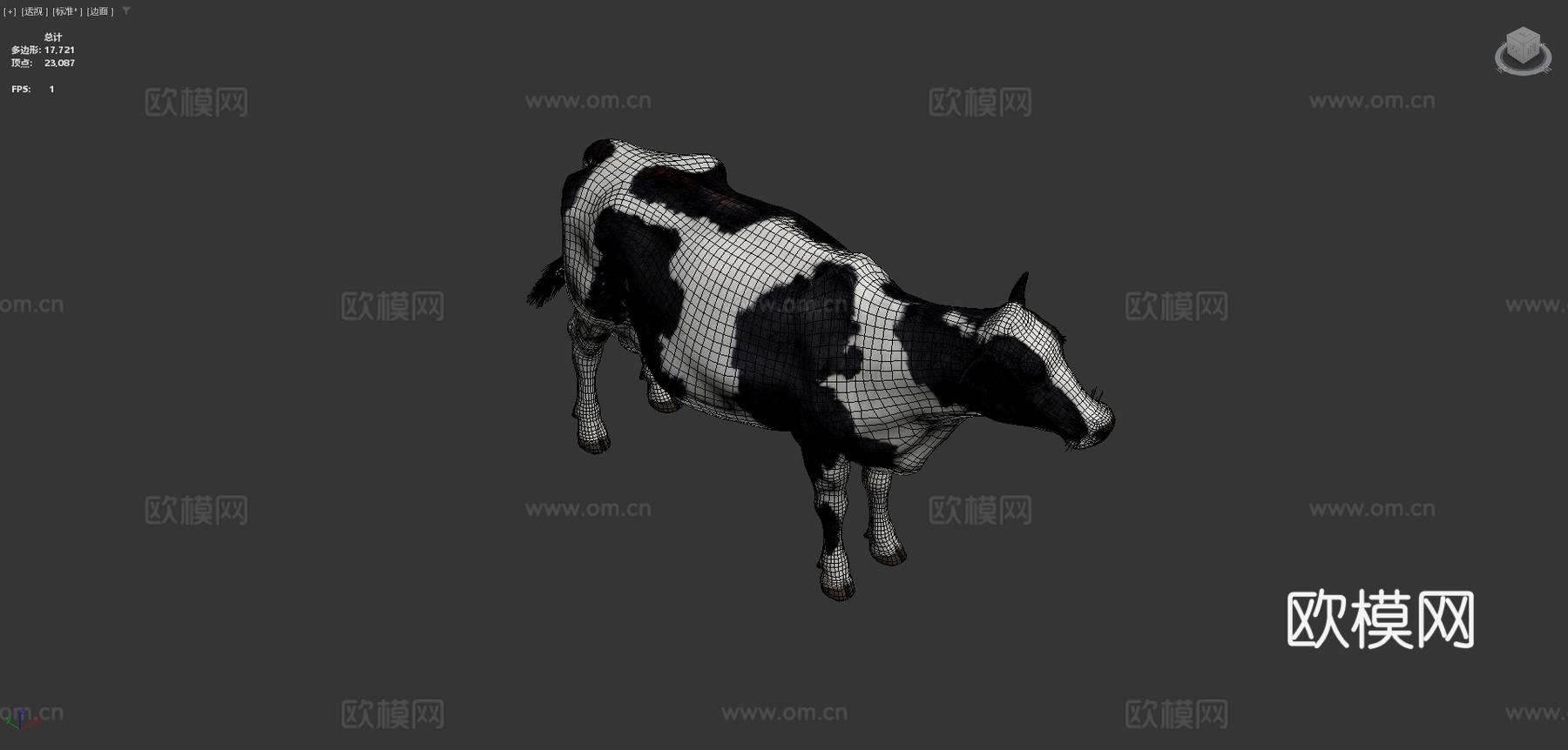 奶牛美丽动物nyilonelycompanytheappgo3d模型下载（渲染图4）