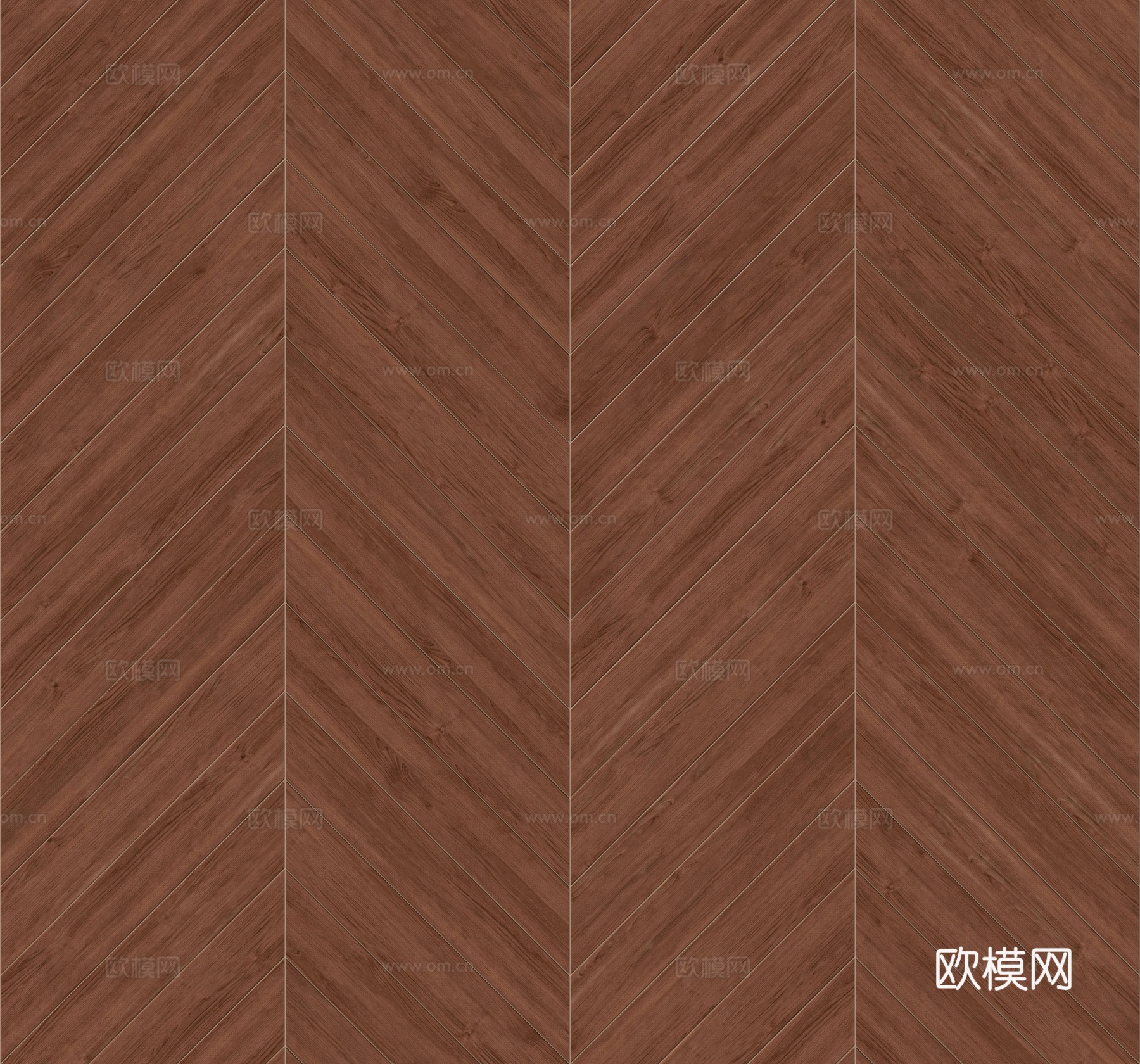 鱼骨纹齐缝原木色实木地板151