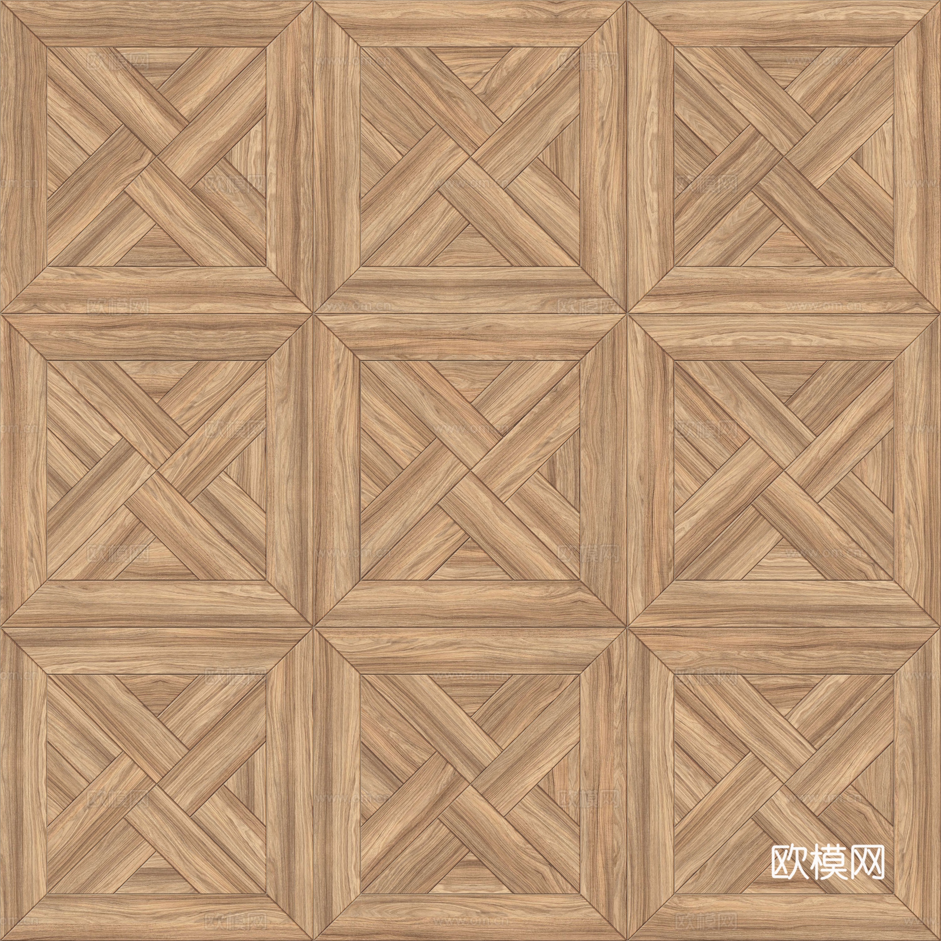 三角形风车拼花原木色实木地板96下载