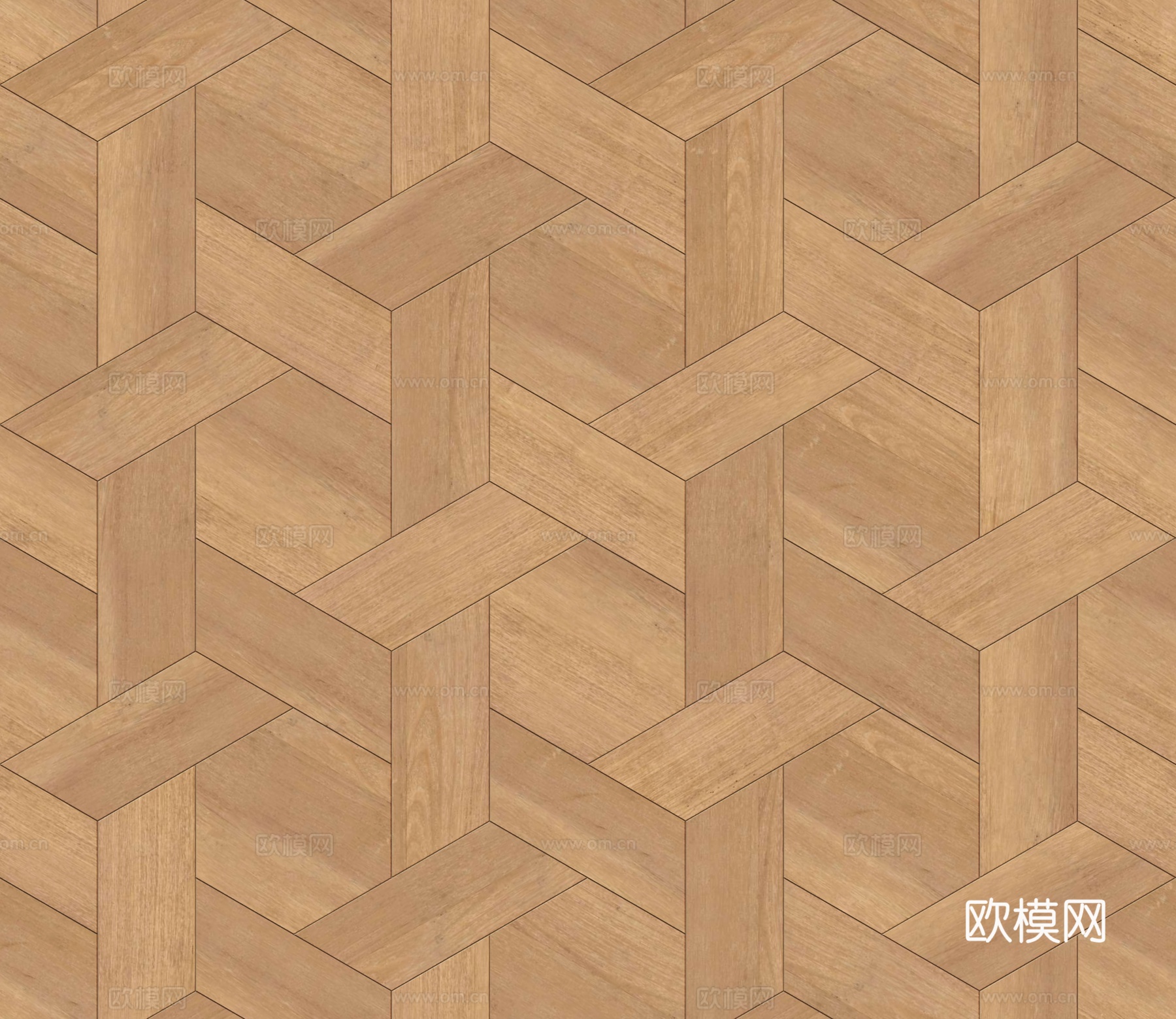 六边形拼花原木色实木地板16