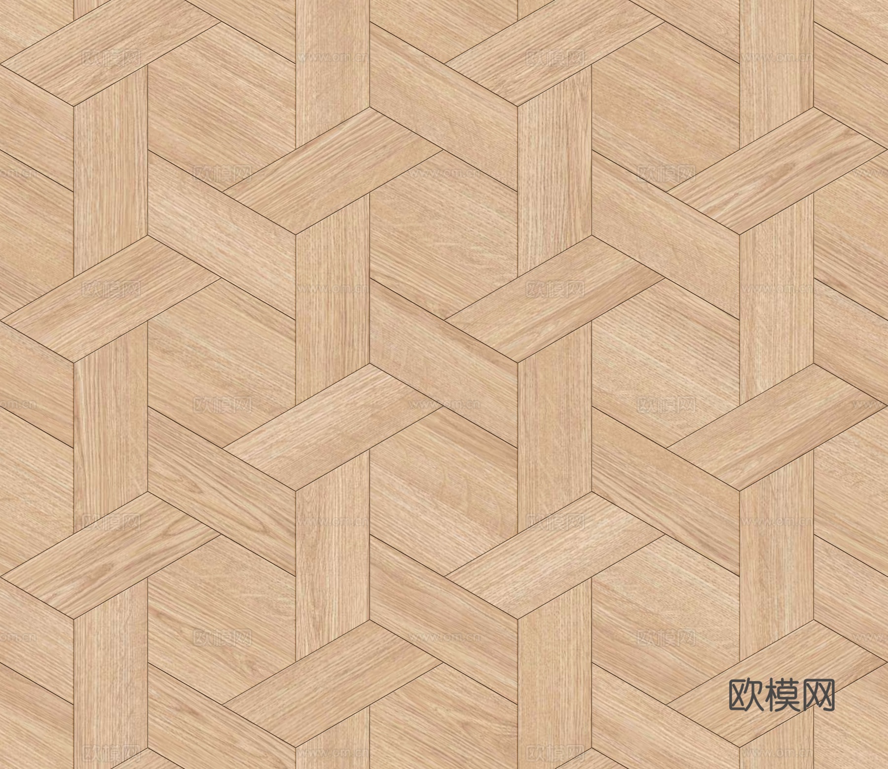 六边形拼花原木色实木地板18下载