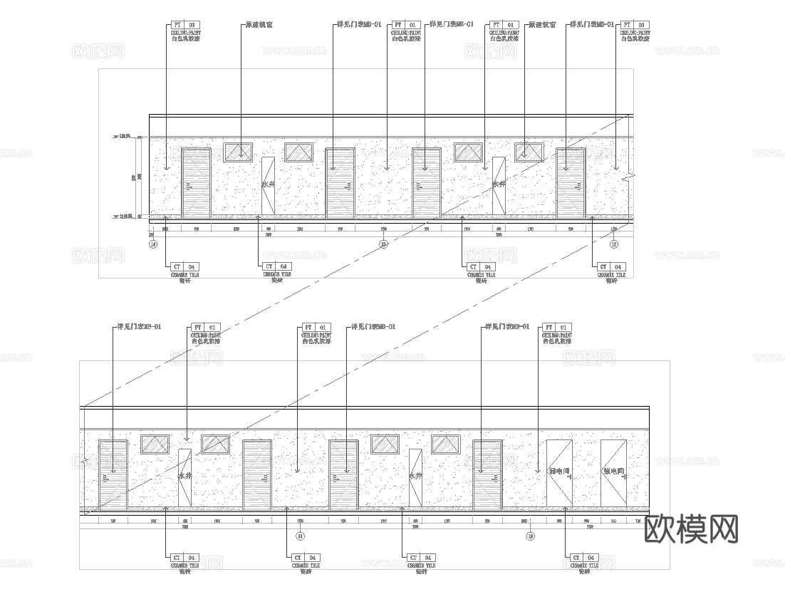 办公楼宿舍 最新全套施工图设计cad施工图