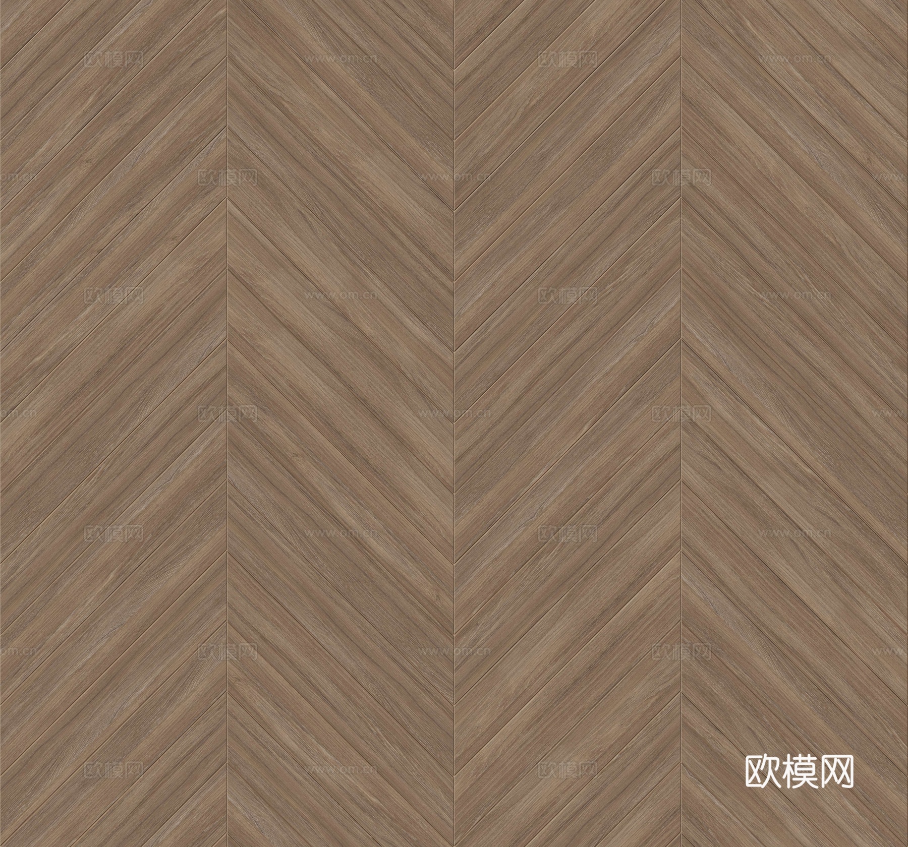 鱼骨纹齐缝原木色实木地板176