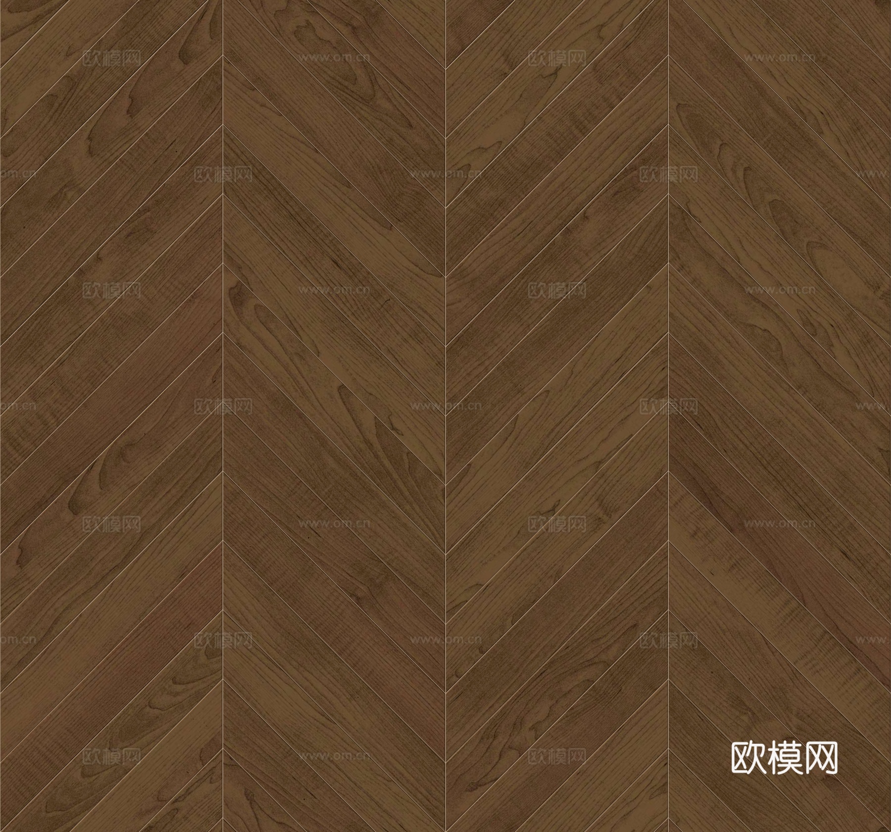 鱼骨纹齐缝原木色实木地板160