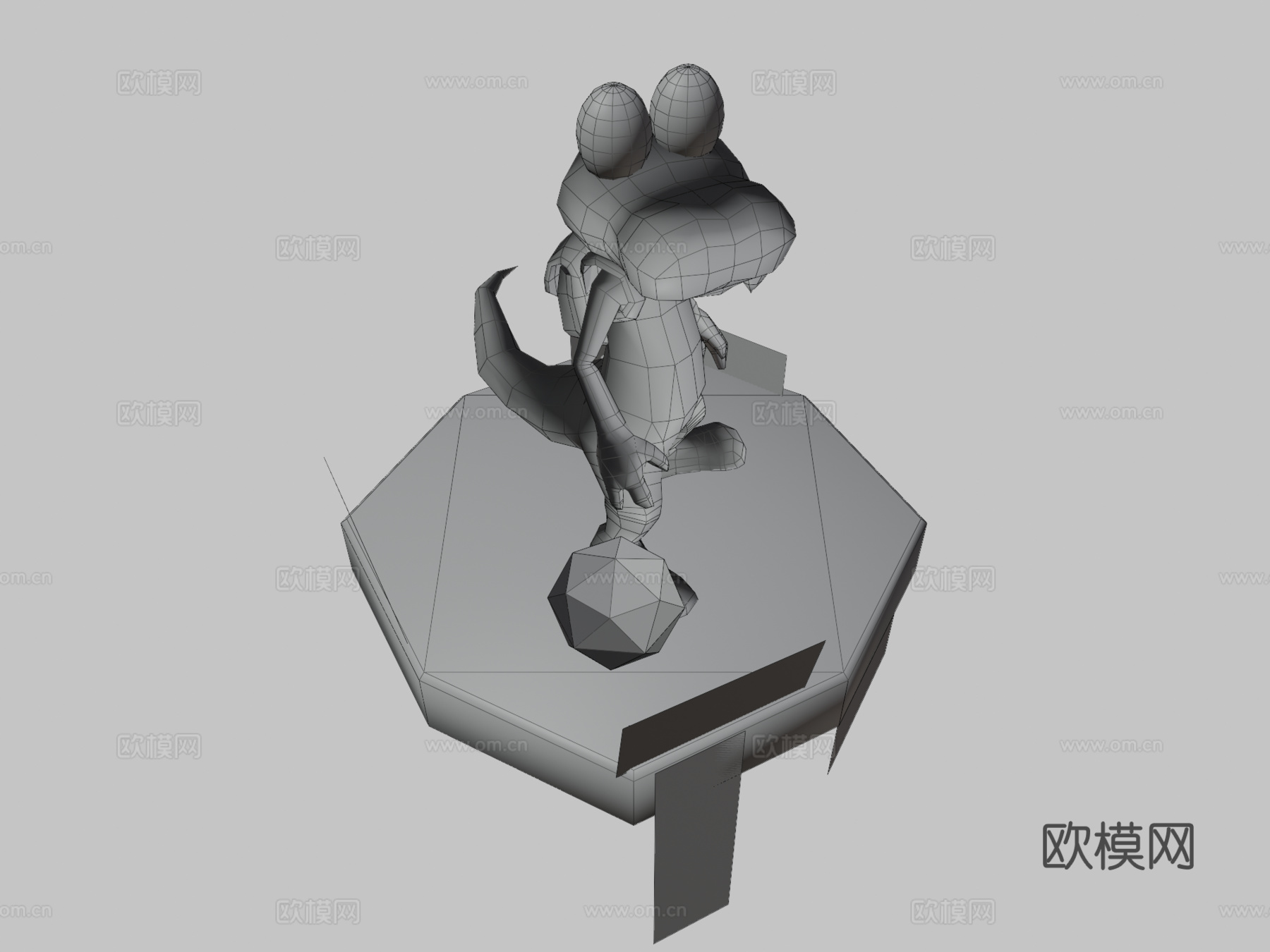 鳄鱼3d模型下载（渲染图3）