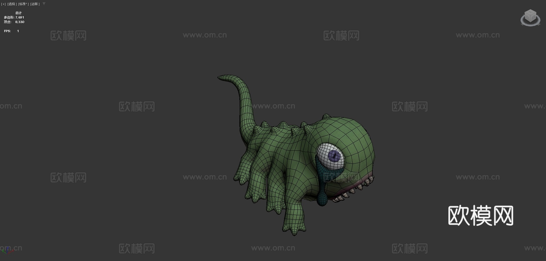 嫉妒3d模型下载（渲染图4）