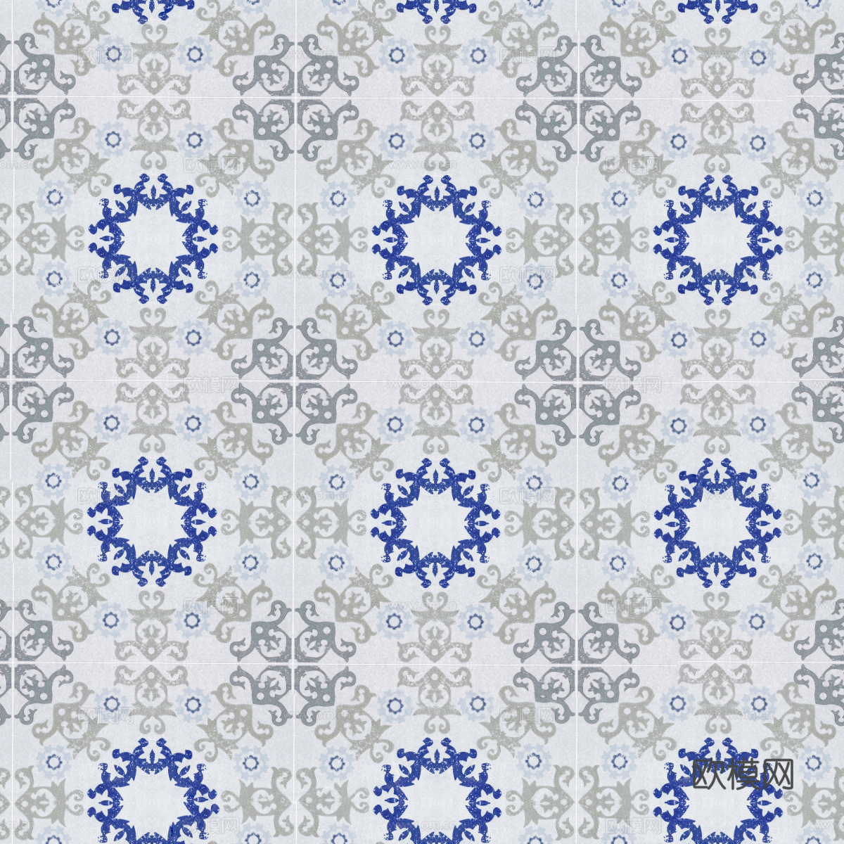 复古经典，民族风几何植物花纹图案花砖瓷砖173