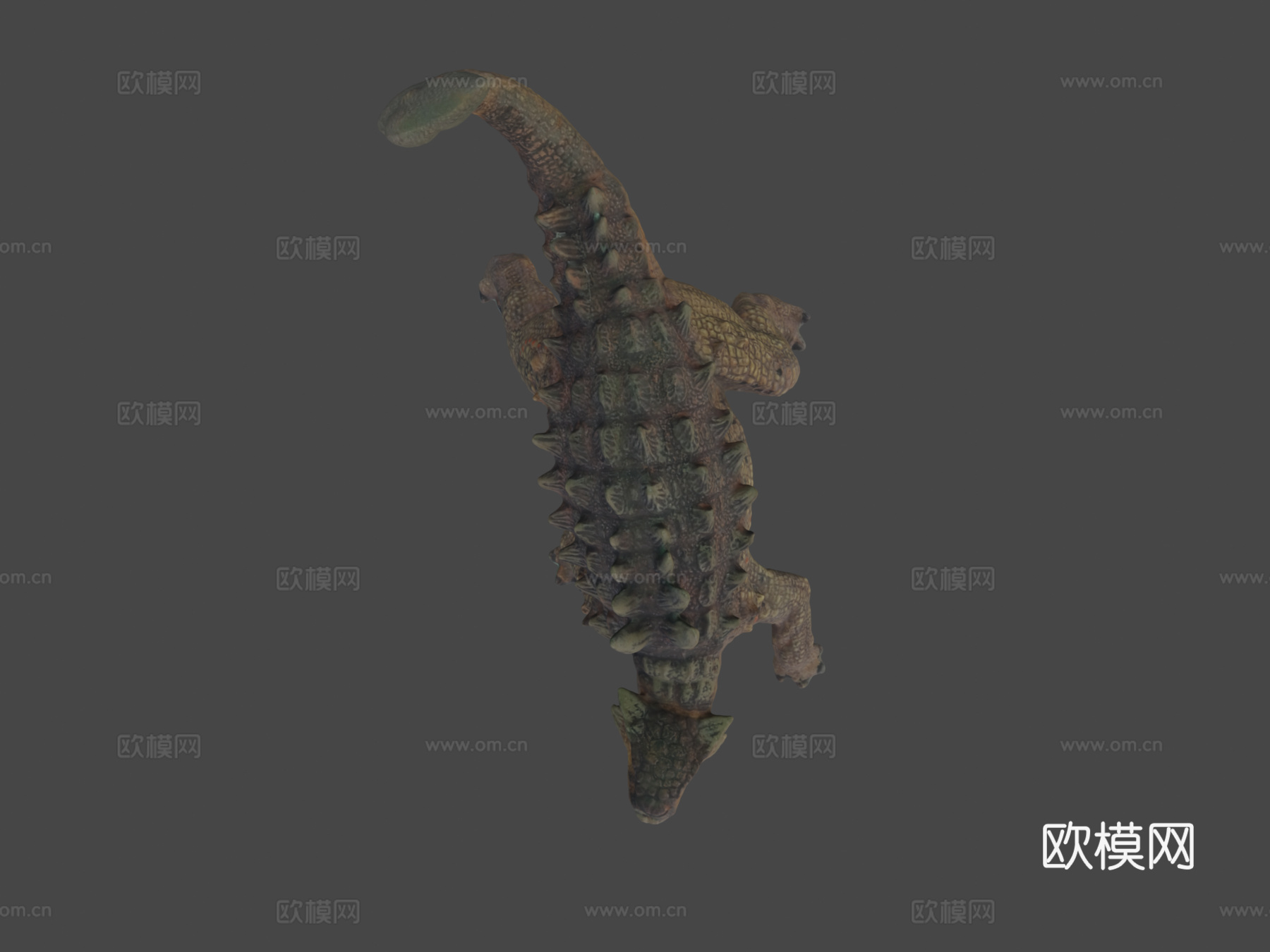 甲龙3d模型下载（渲染图7）