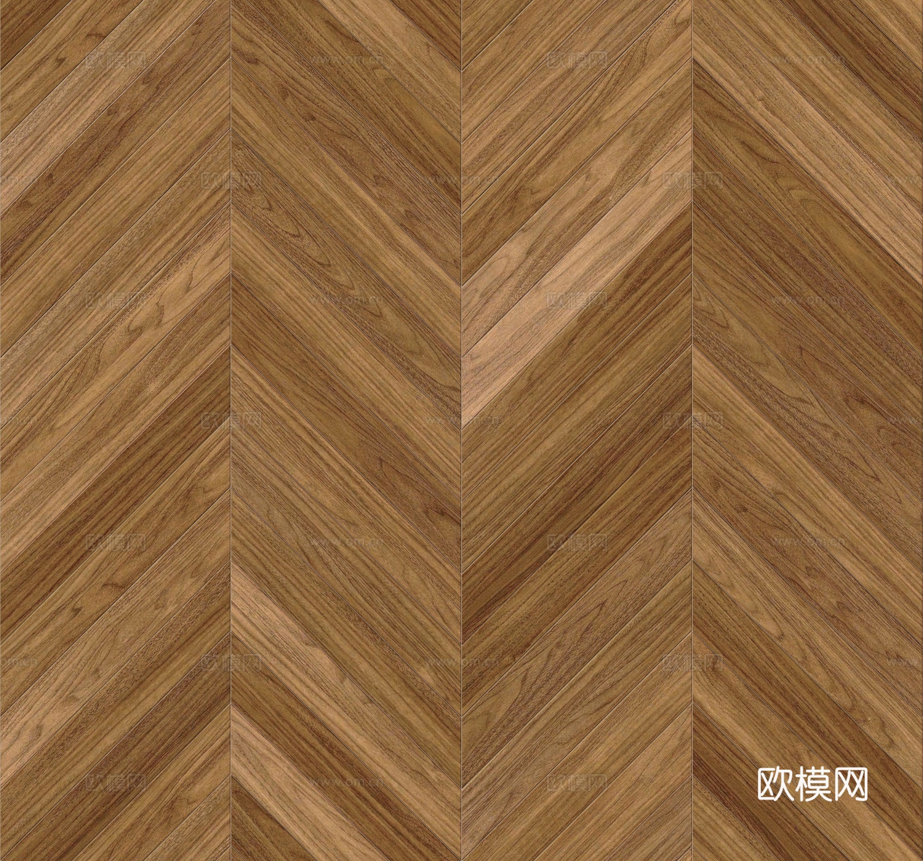 鱼骨纹齐缝原木色实木地板85