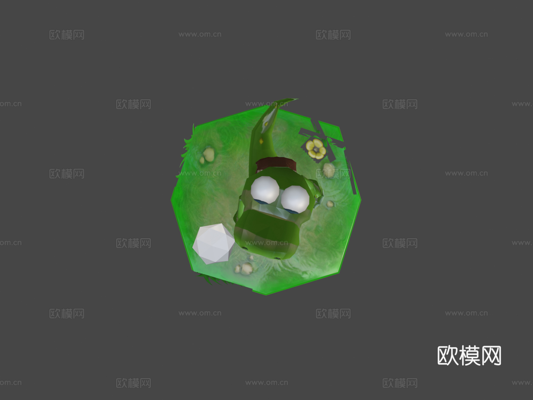 鳄鱼3d模型下载（渲染图7）