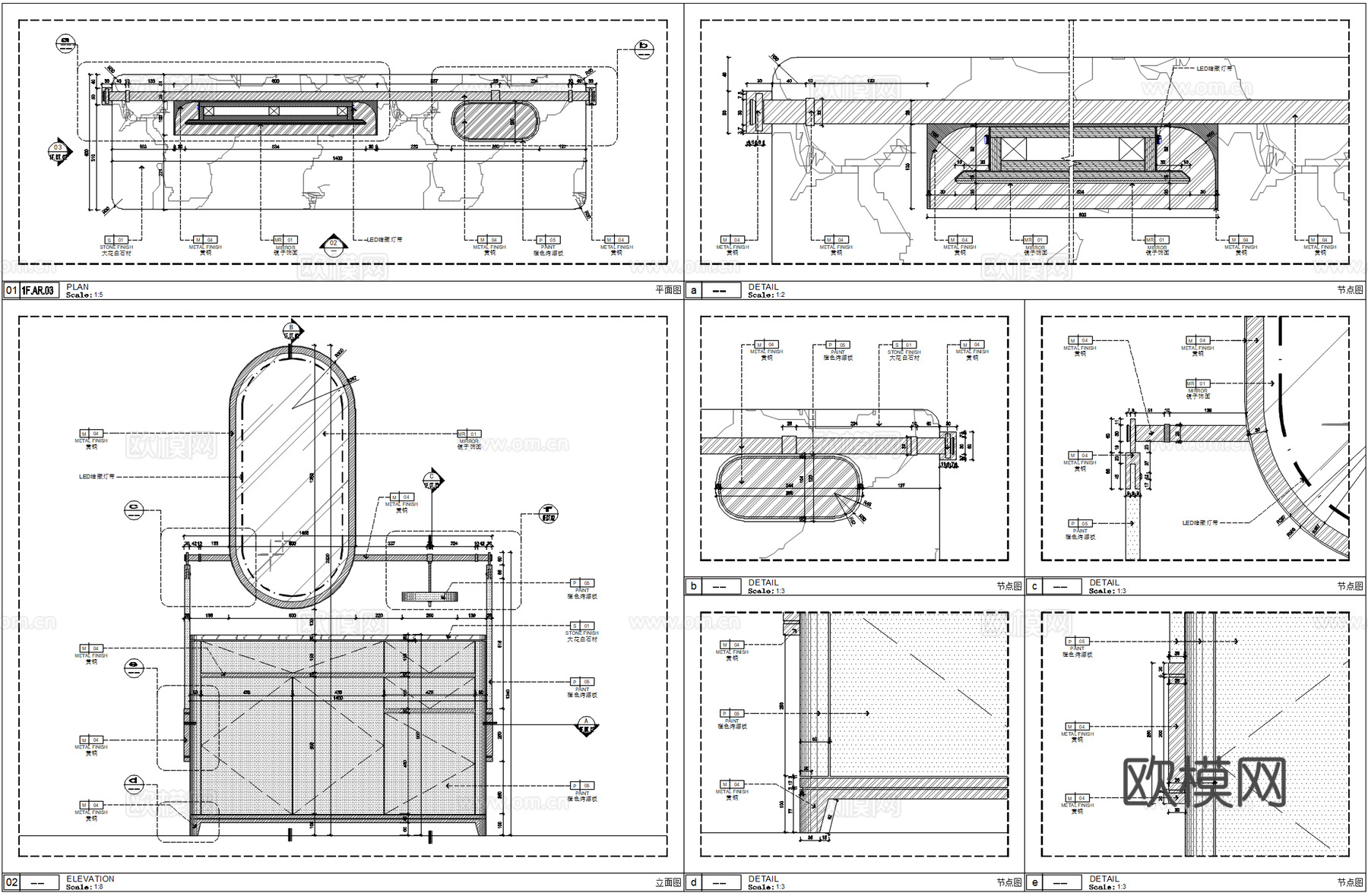 玄关背景造型墙、入户玄关鞋柜详图、玄关端景墙柜子、鞋柜节点cad施工图