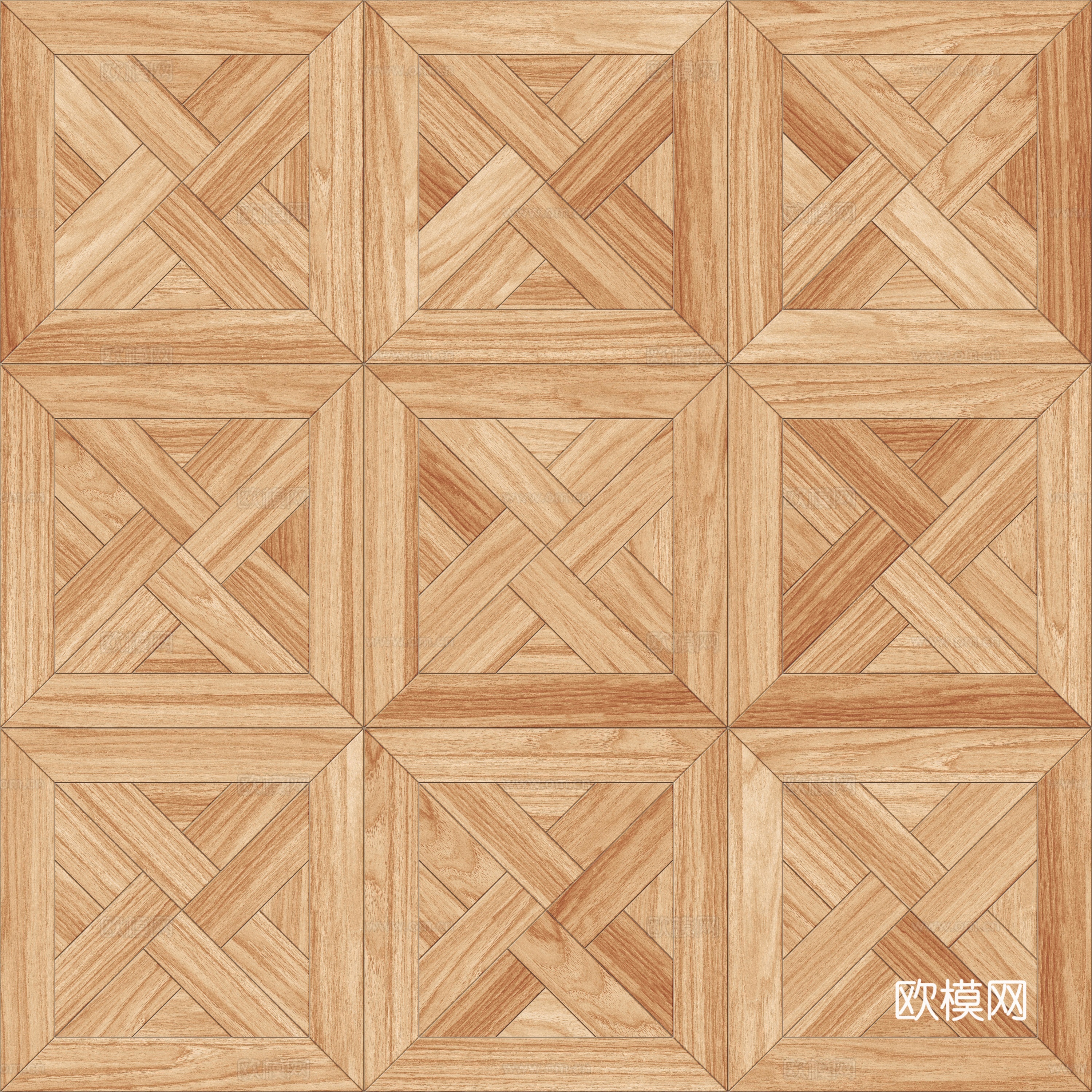 三角形风车拼花原木色实木地板83下载