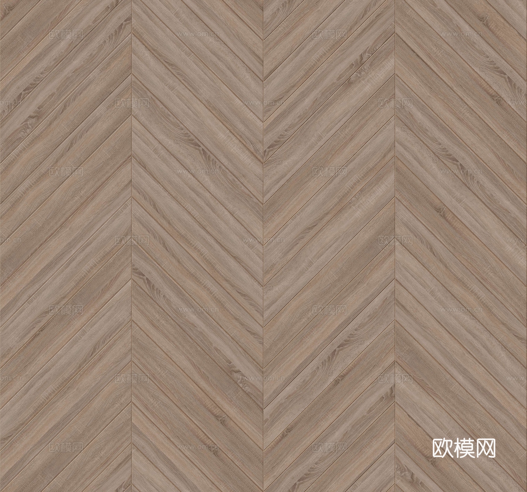 鱼骨纹齐缝原木色实木地板174