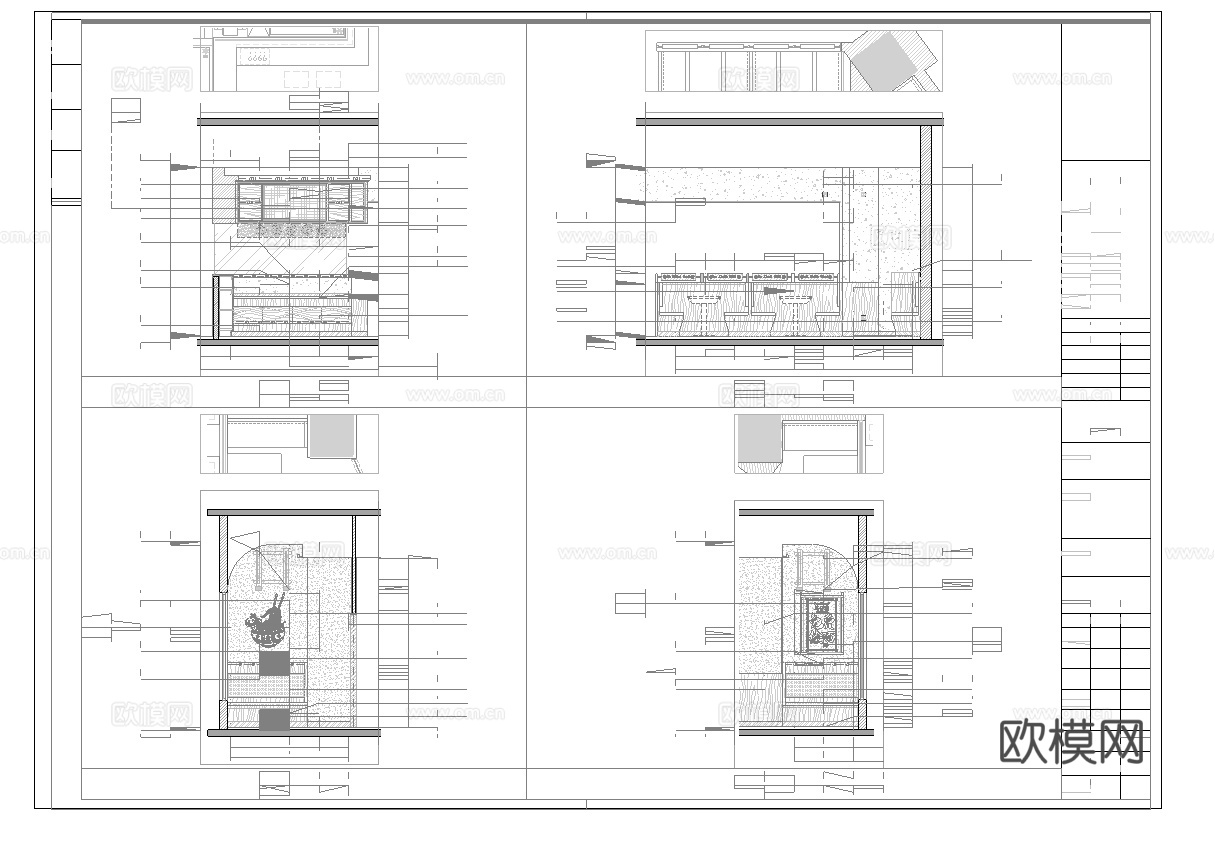 牛肉面馆 最新全套施工图cad施工图