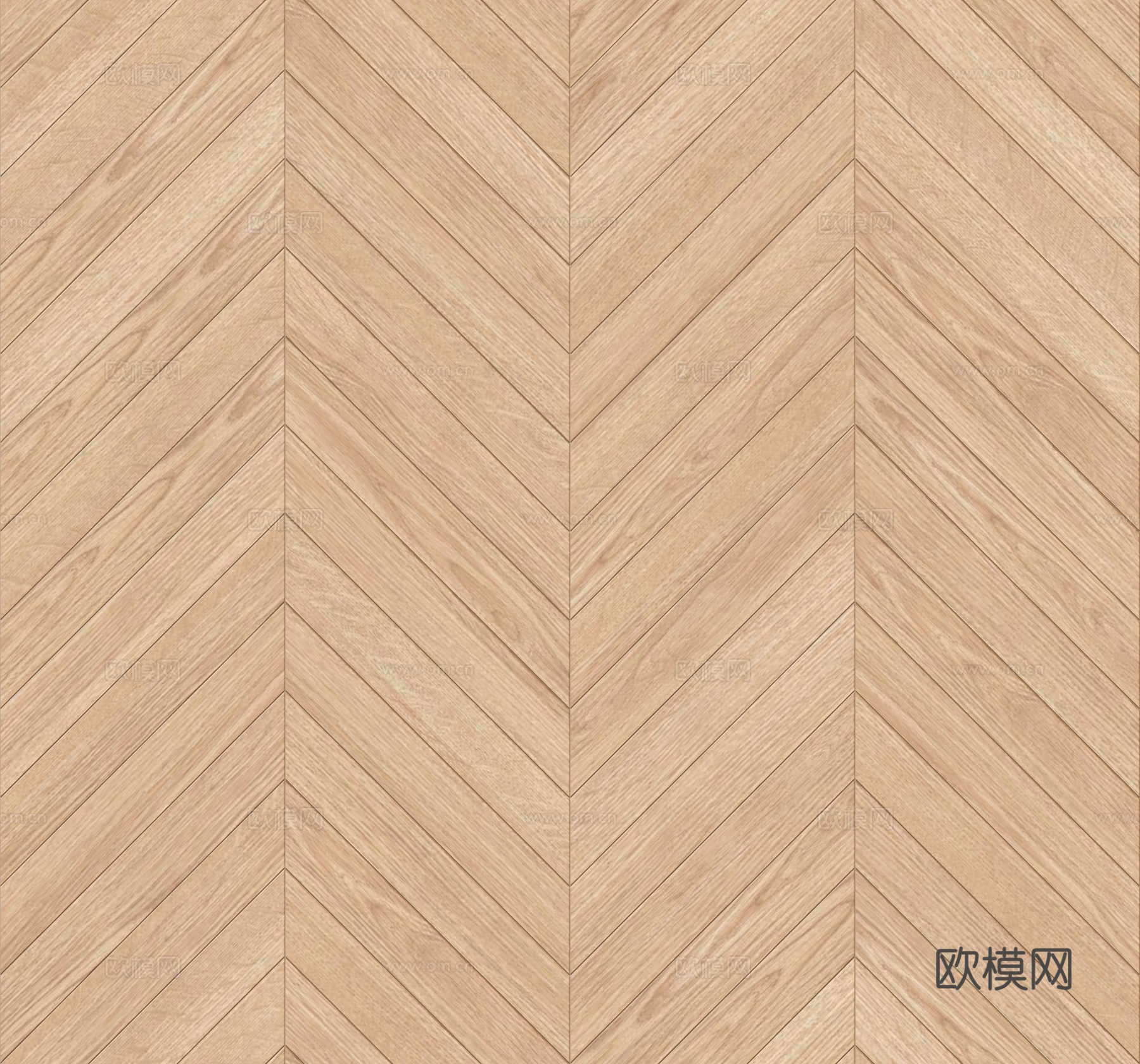 鱼骨纹齐缝原木色实木地板101下载