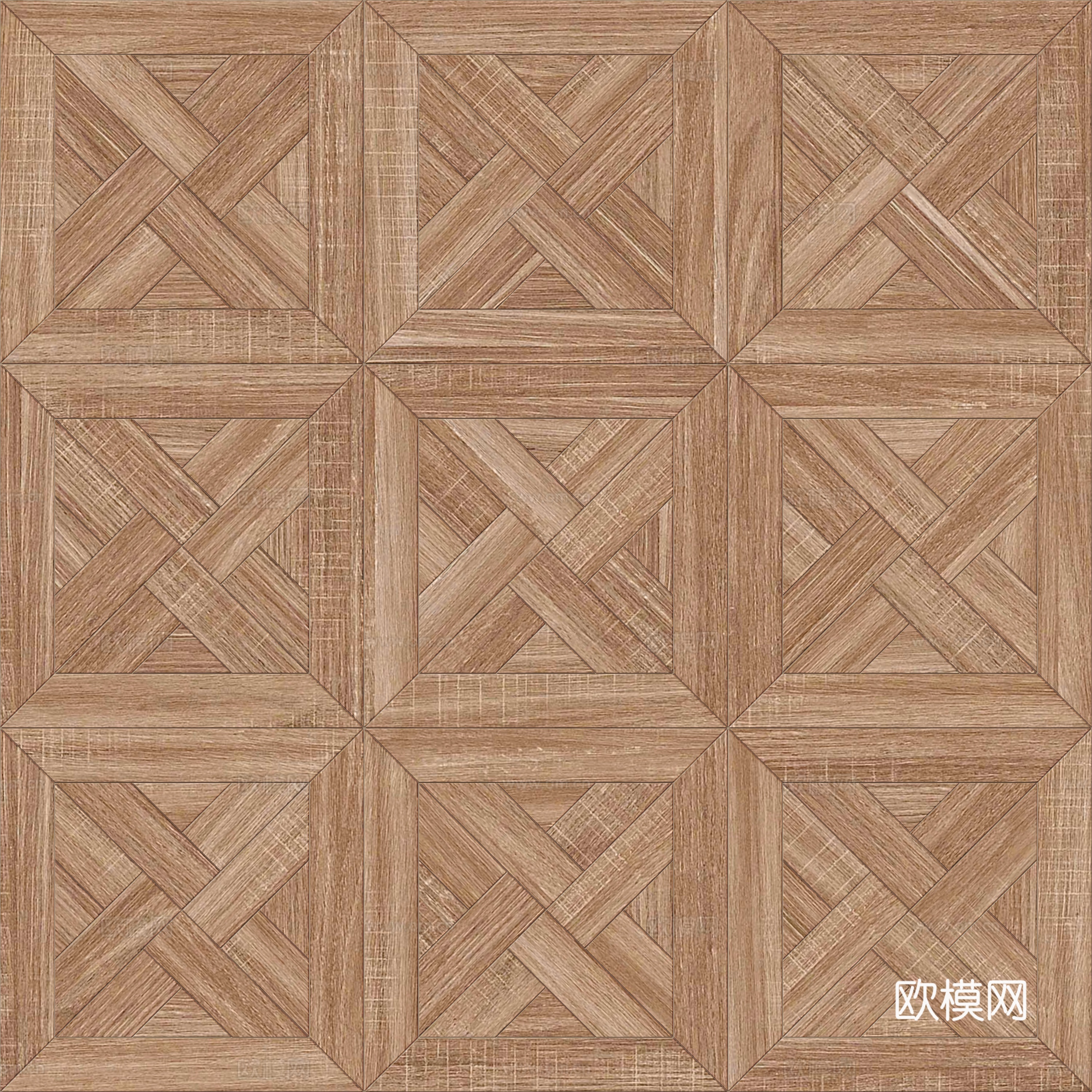 三角形风车拼花原木色实木地板42下载