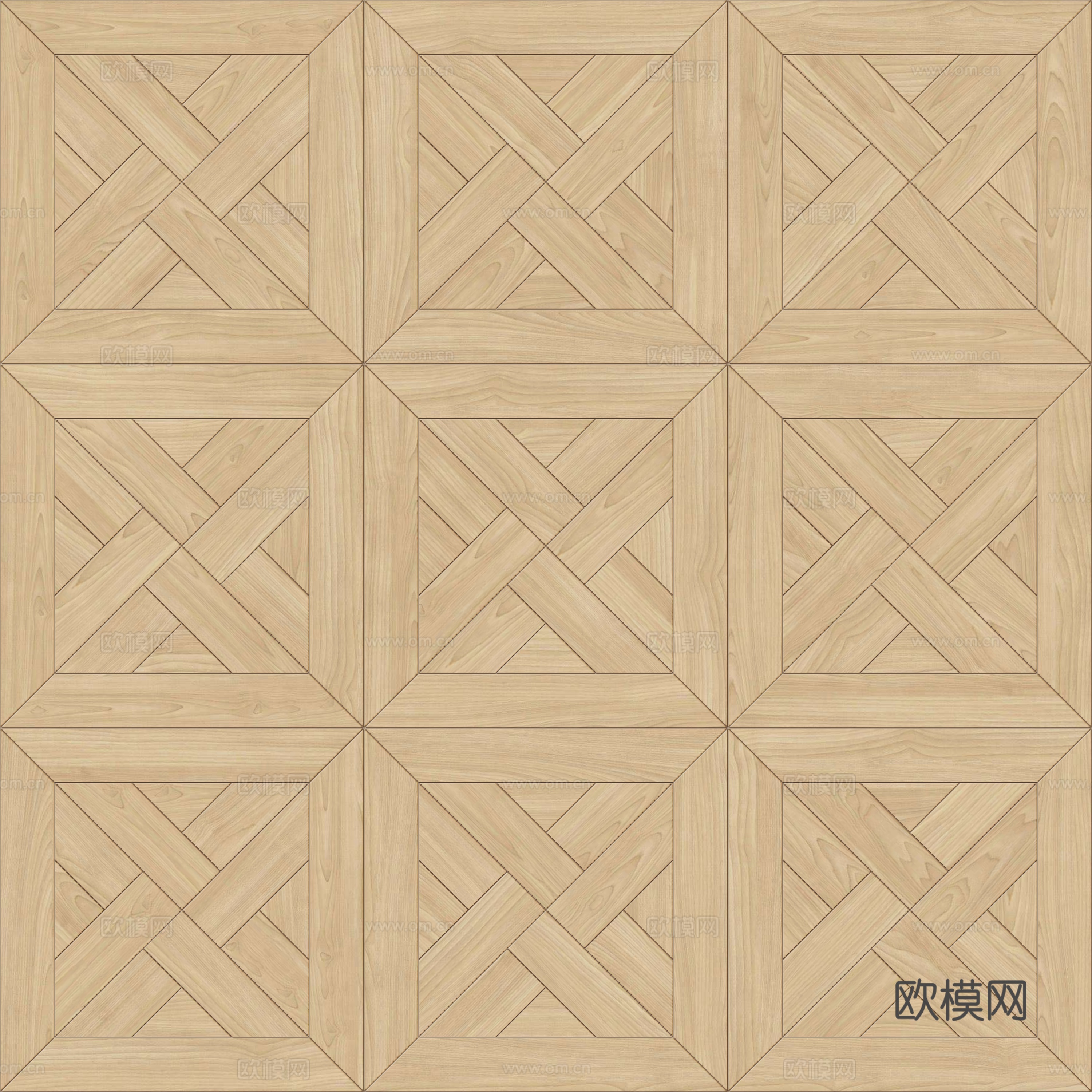 三角形风车拼花原木色实木地板23下载