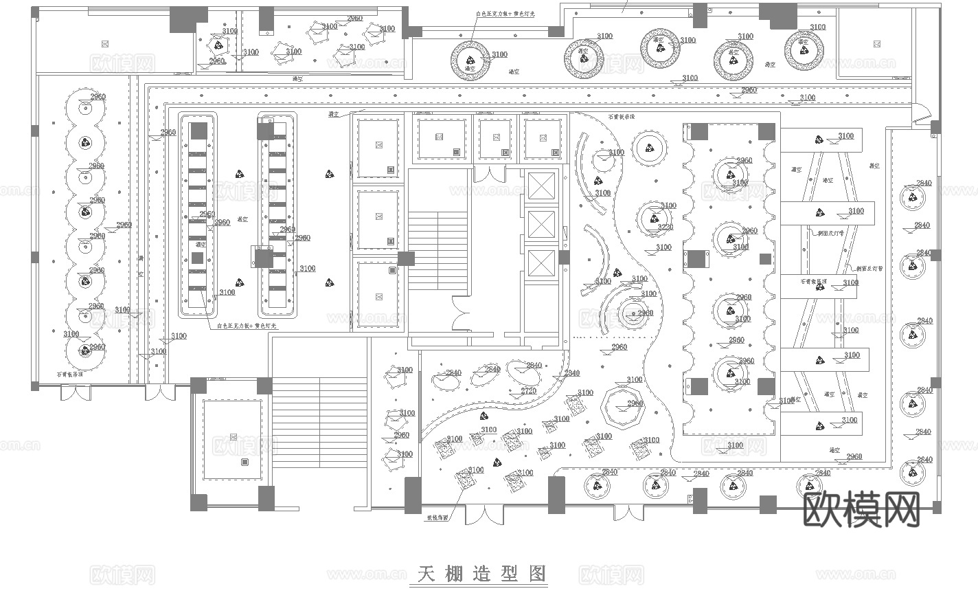 900平电竞网咖 最新全套施工图cad施工图