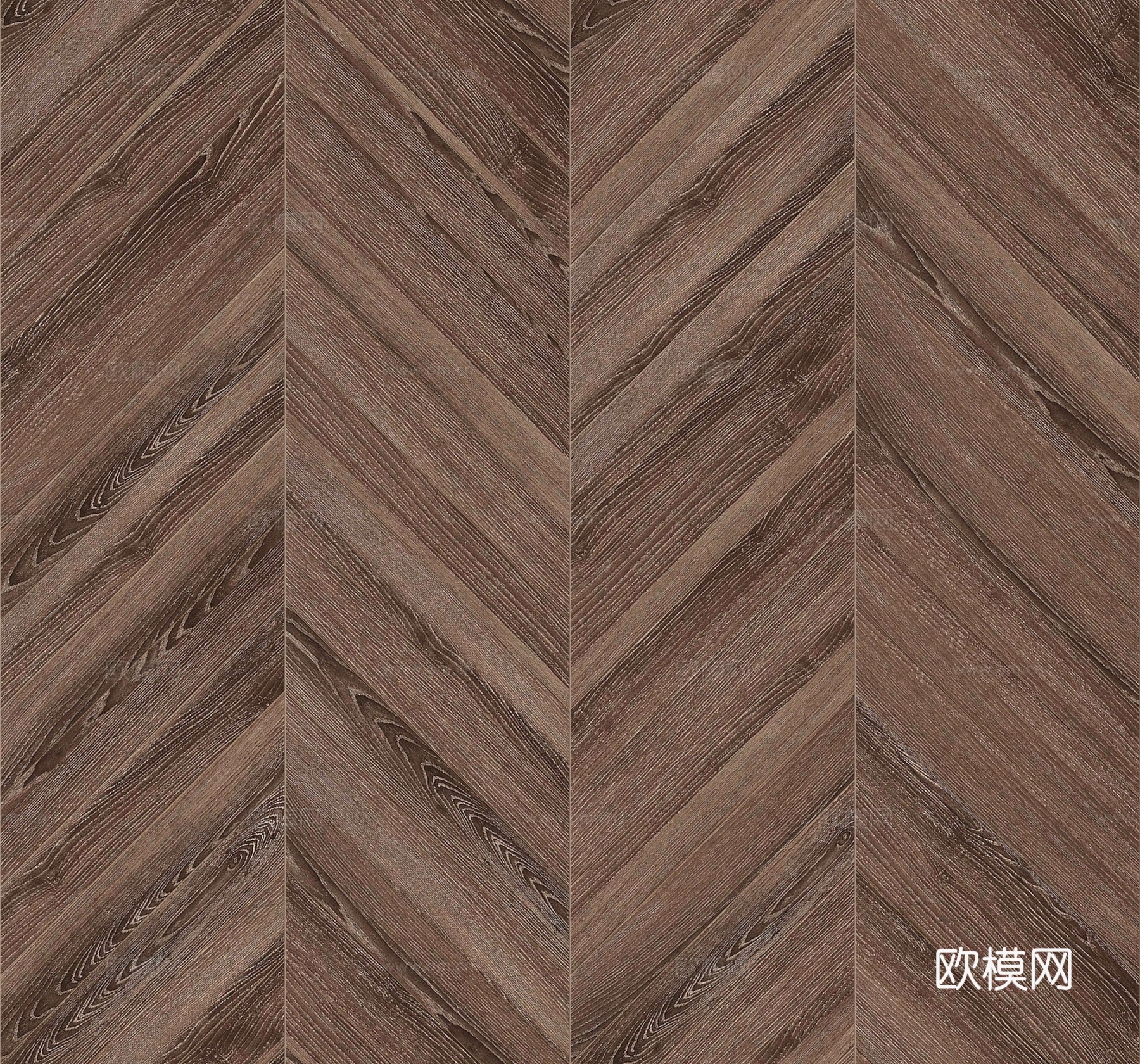 鱼骨纹齐缝原木色实木地板167