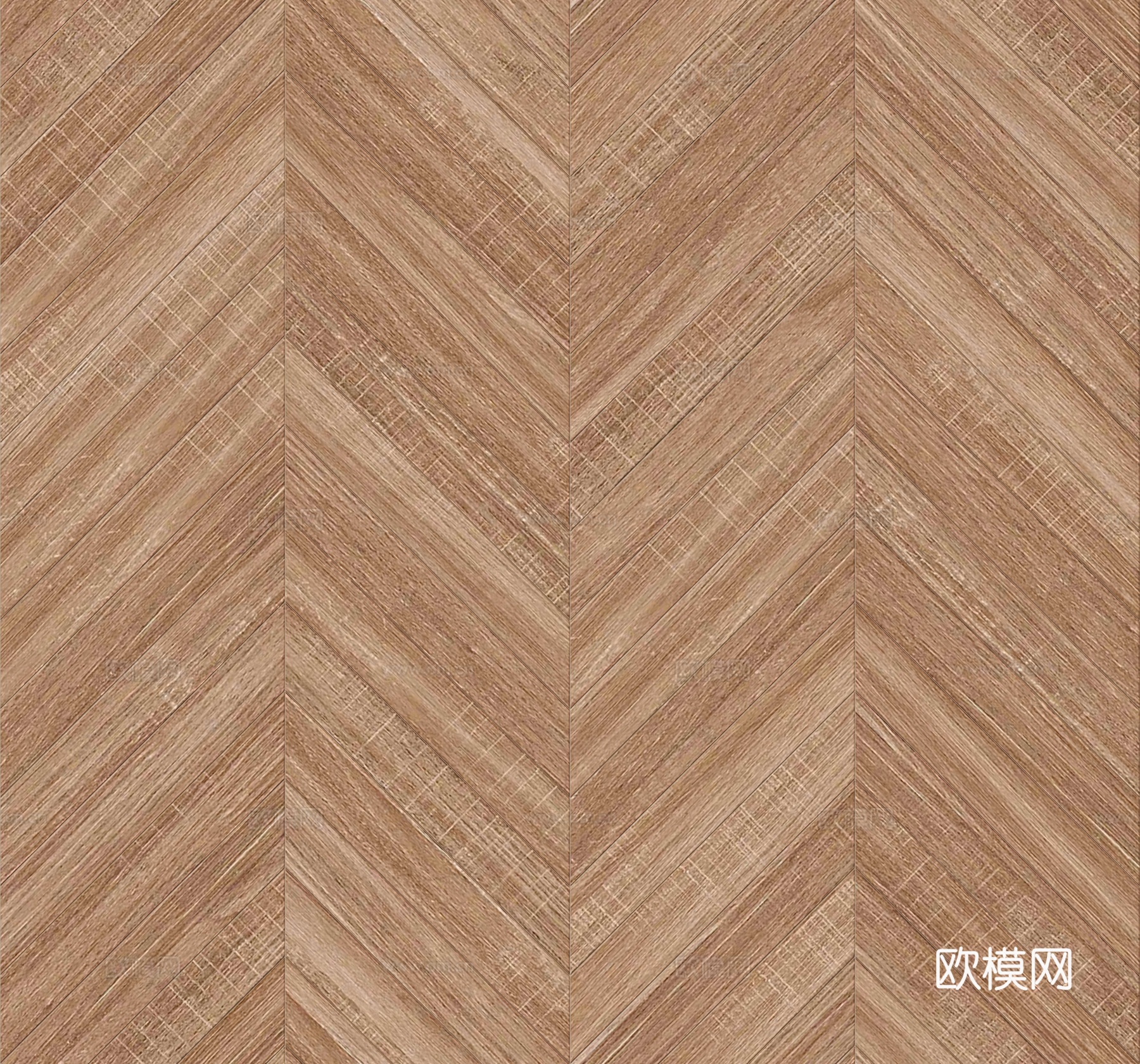 鱼骨纹齐缝原木色实木地板125