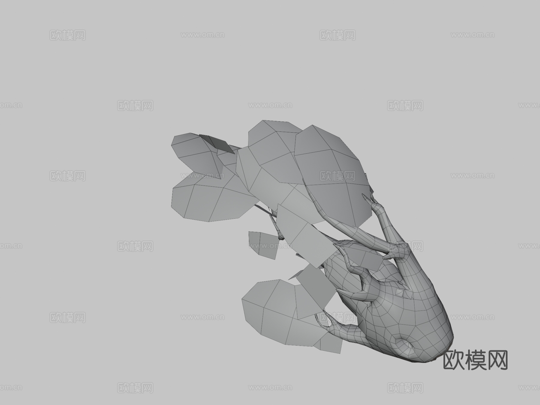 森林鱼3d模型下载（渲染图3）