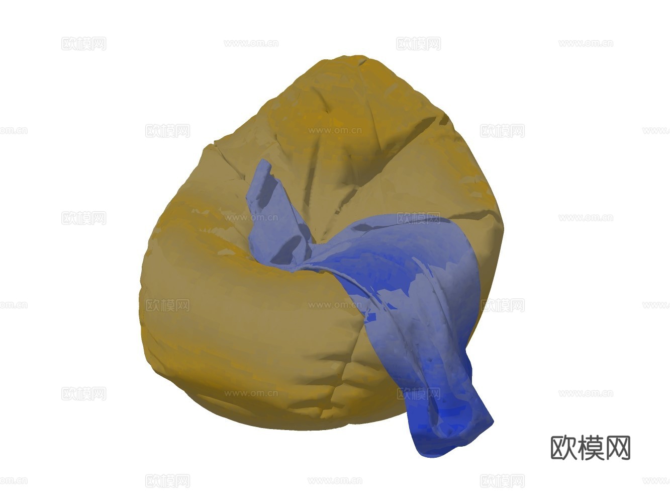 懒人沙发su模型