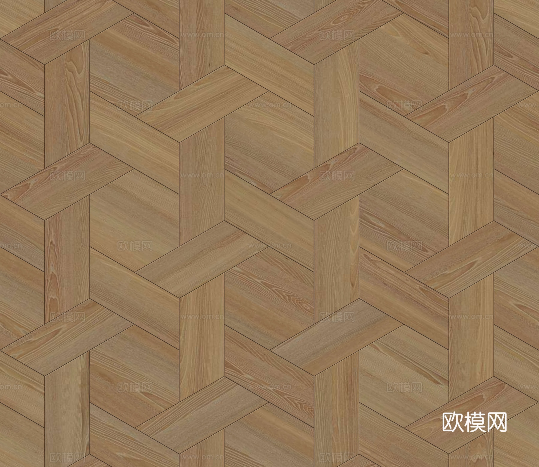 六边形拼花原木色实木地板30下载