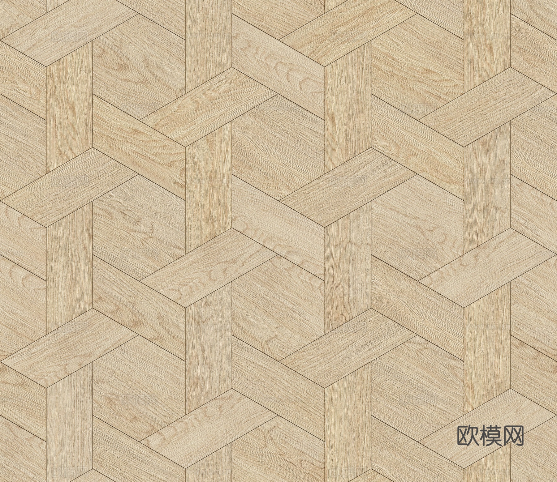 六边形拼花原木色实木地板34下载
