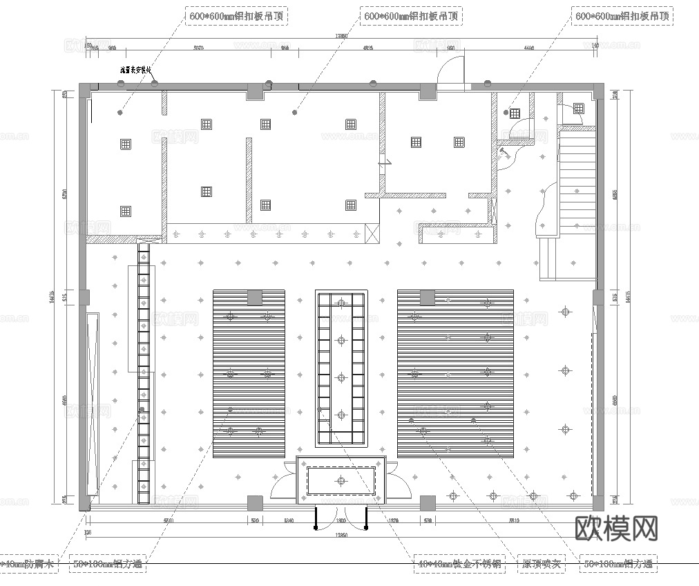 牛肉面馆 最新全套施工图cad施工图