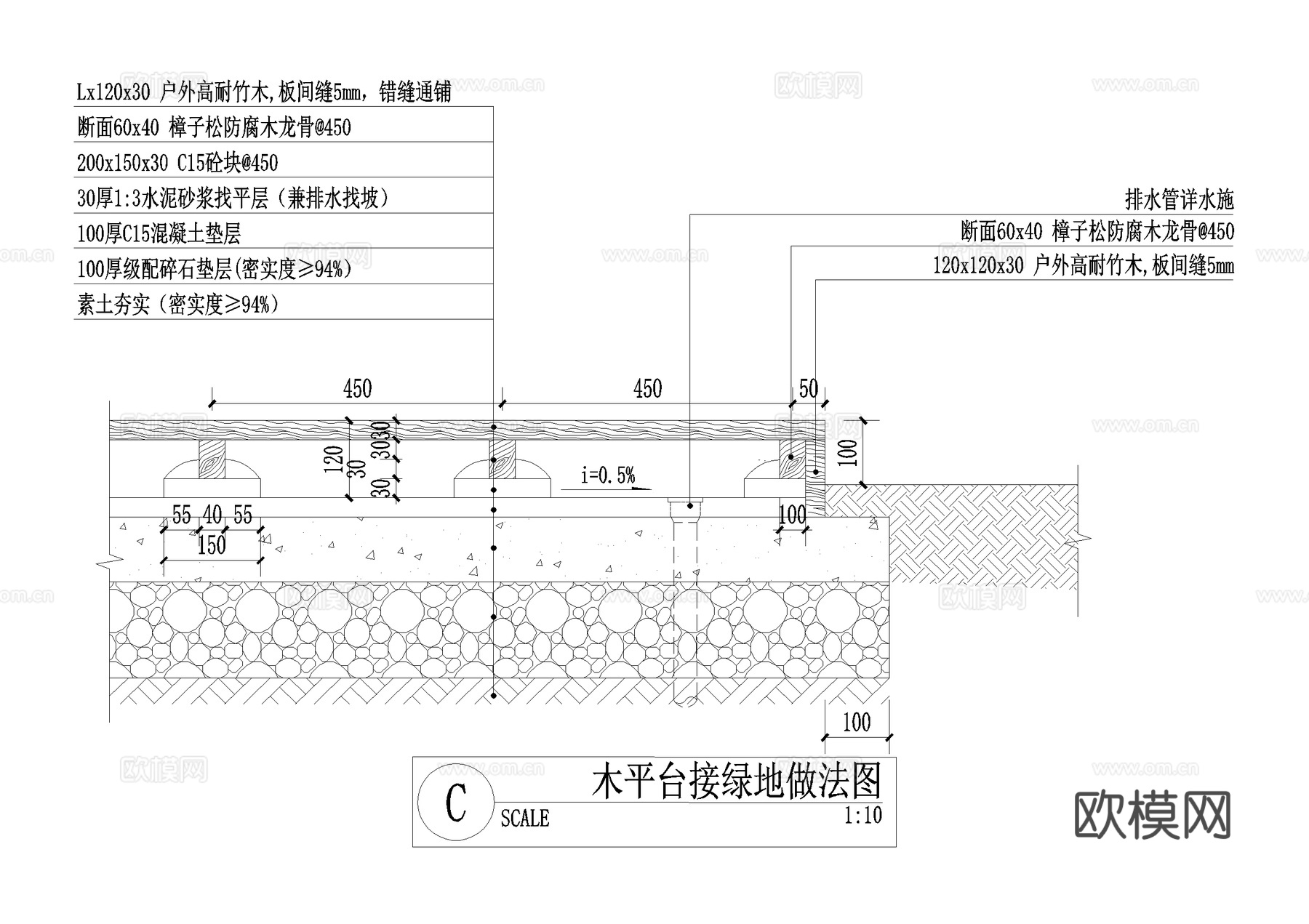 木平台 相接cad施工图