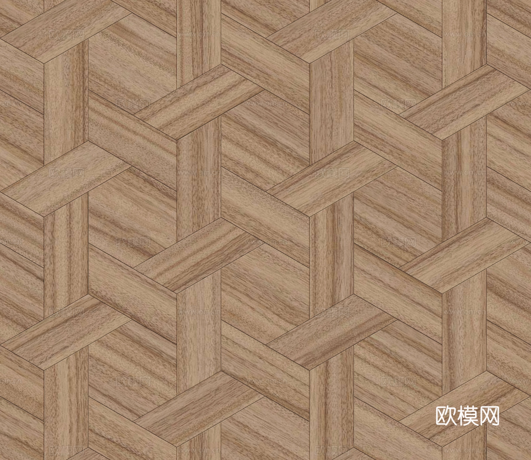 六边形拼花原木色实木地板17