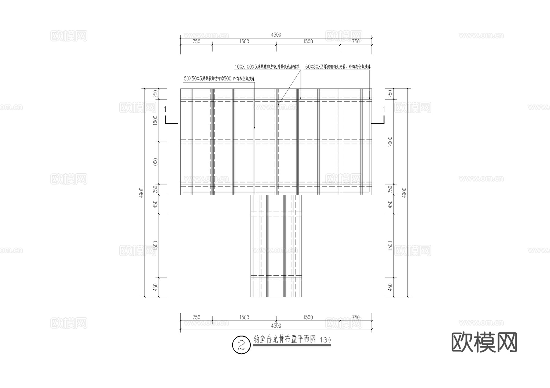 钓鱼台 木平台 亲水台 观景台 塑木平台 CAD施工图cad施工图