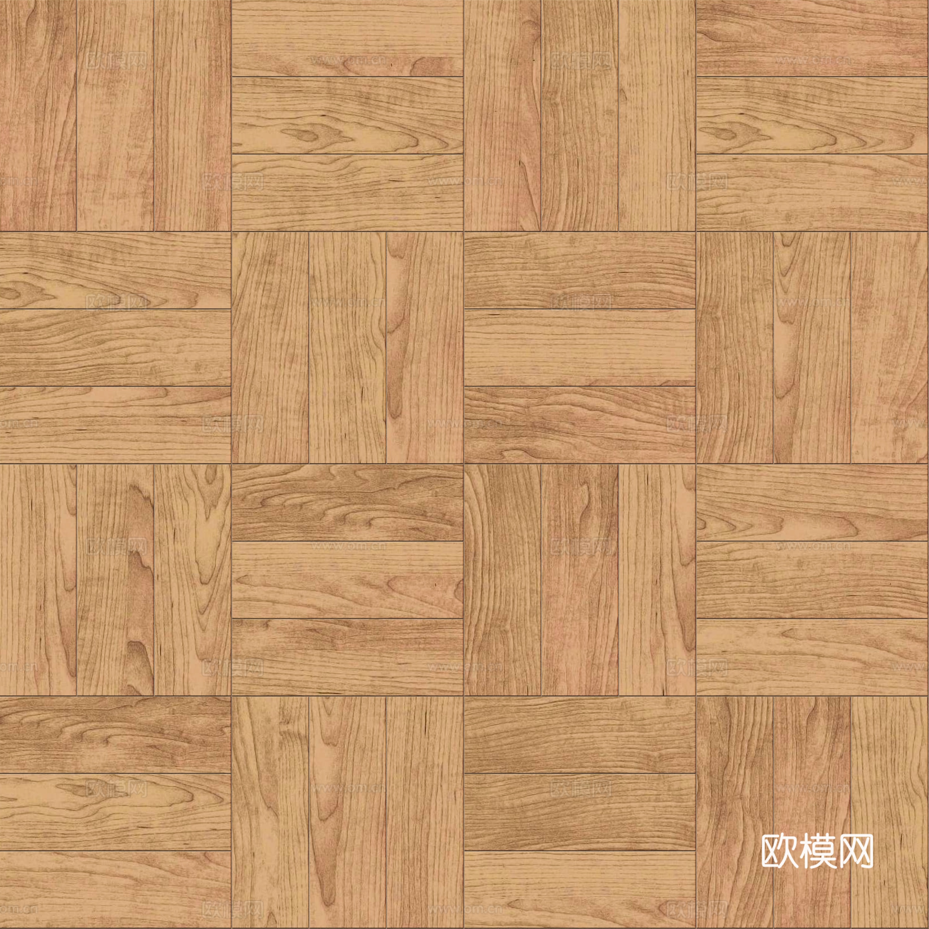 席纹拼花原木色实木地板68下载