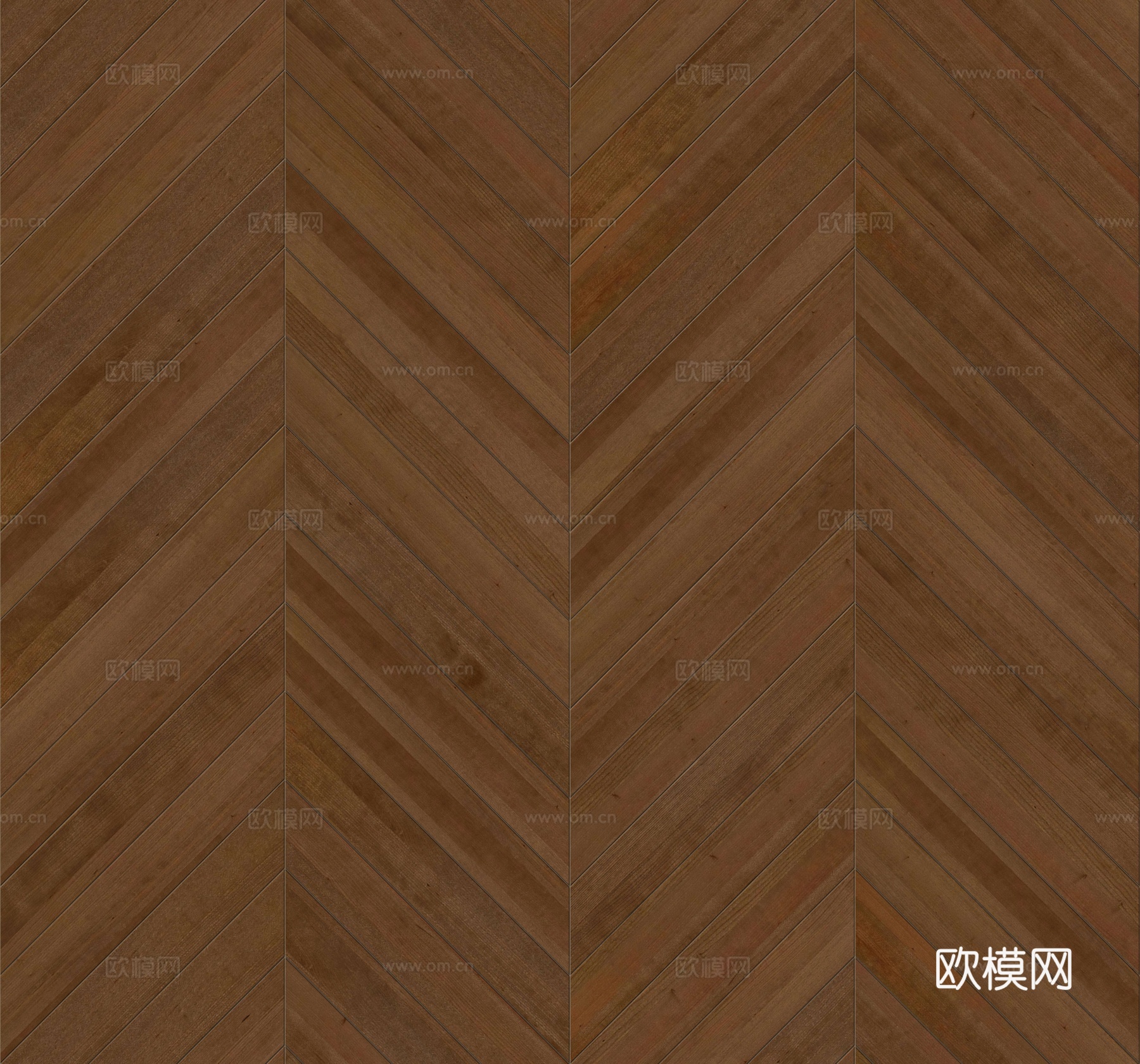 鱼骨纹齐缝原木色实木地板65