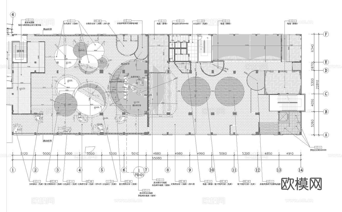 1000平电竞网咖 最新全套施工图cad施工图