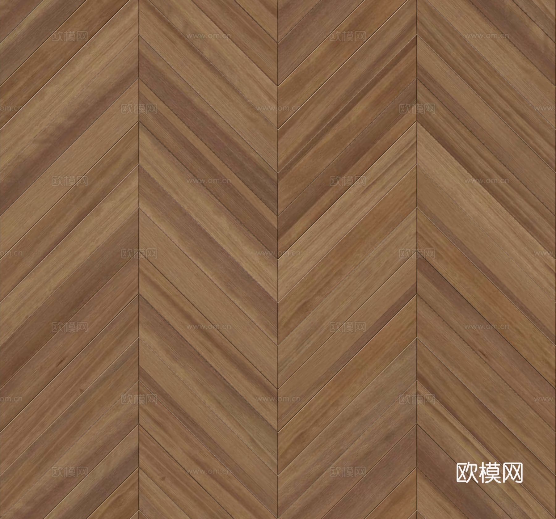 鱼骨纹齐缝原木色实木地板114