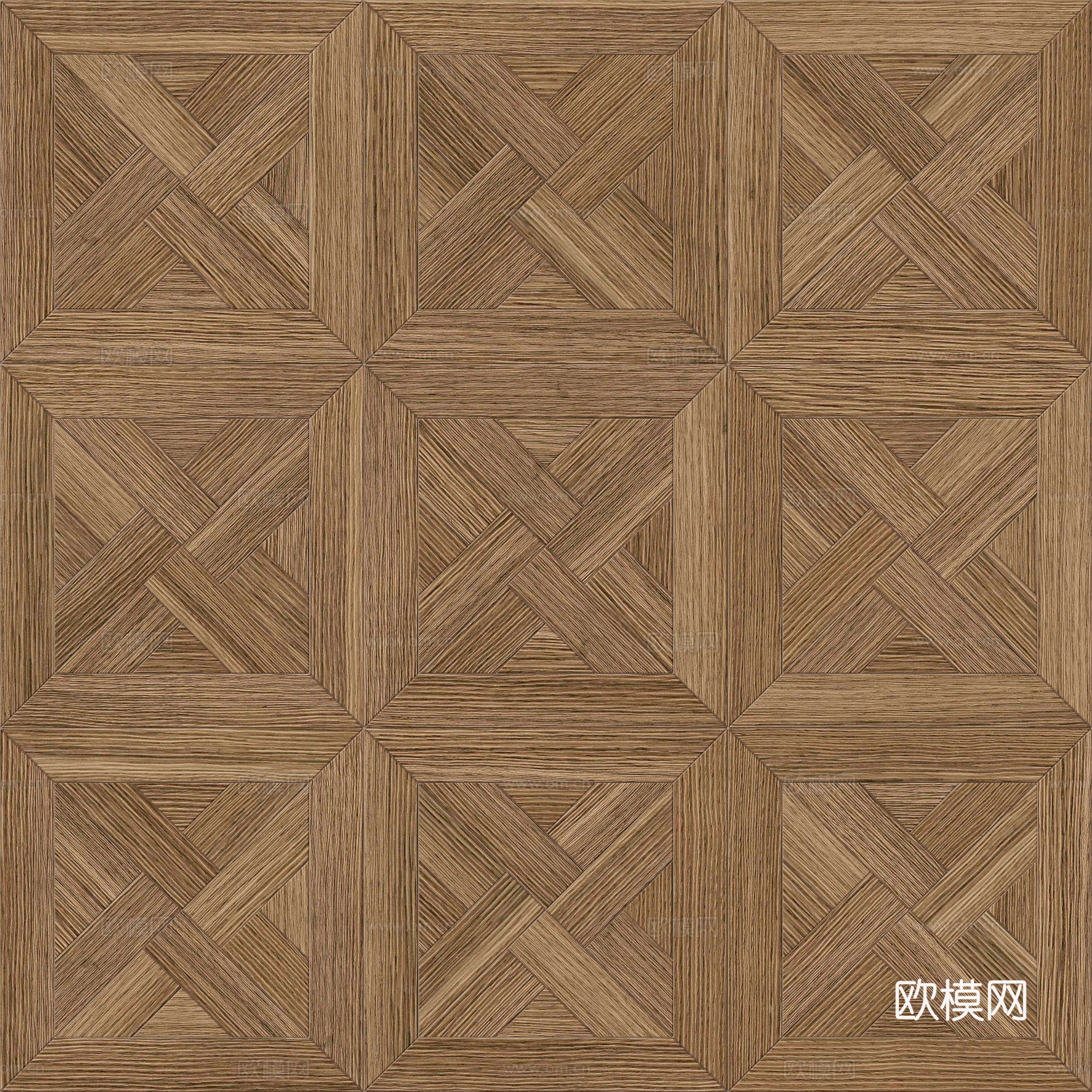 三角形风车拼花原木色实木地板52下载