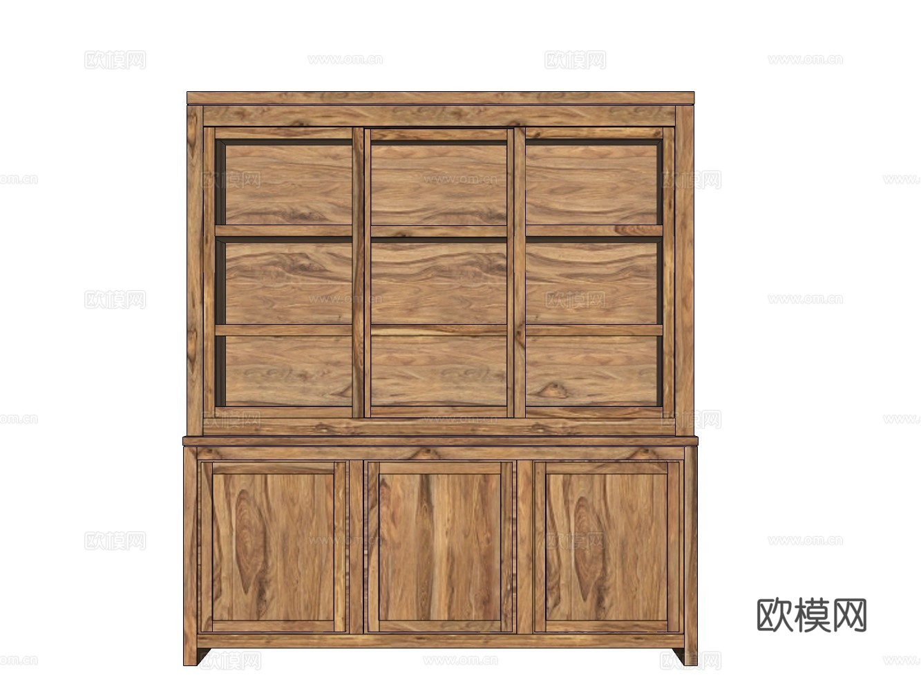 民宿风收纳柜su模型