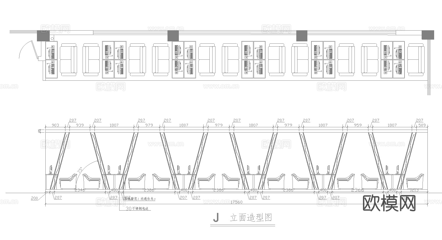900平电竞网咖 最新全套施工图cad施工图