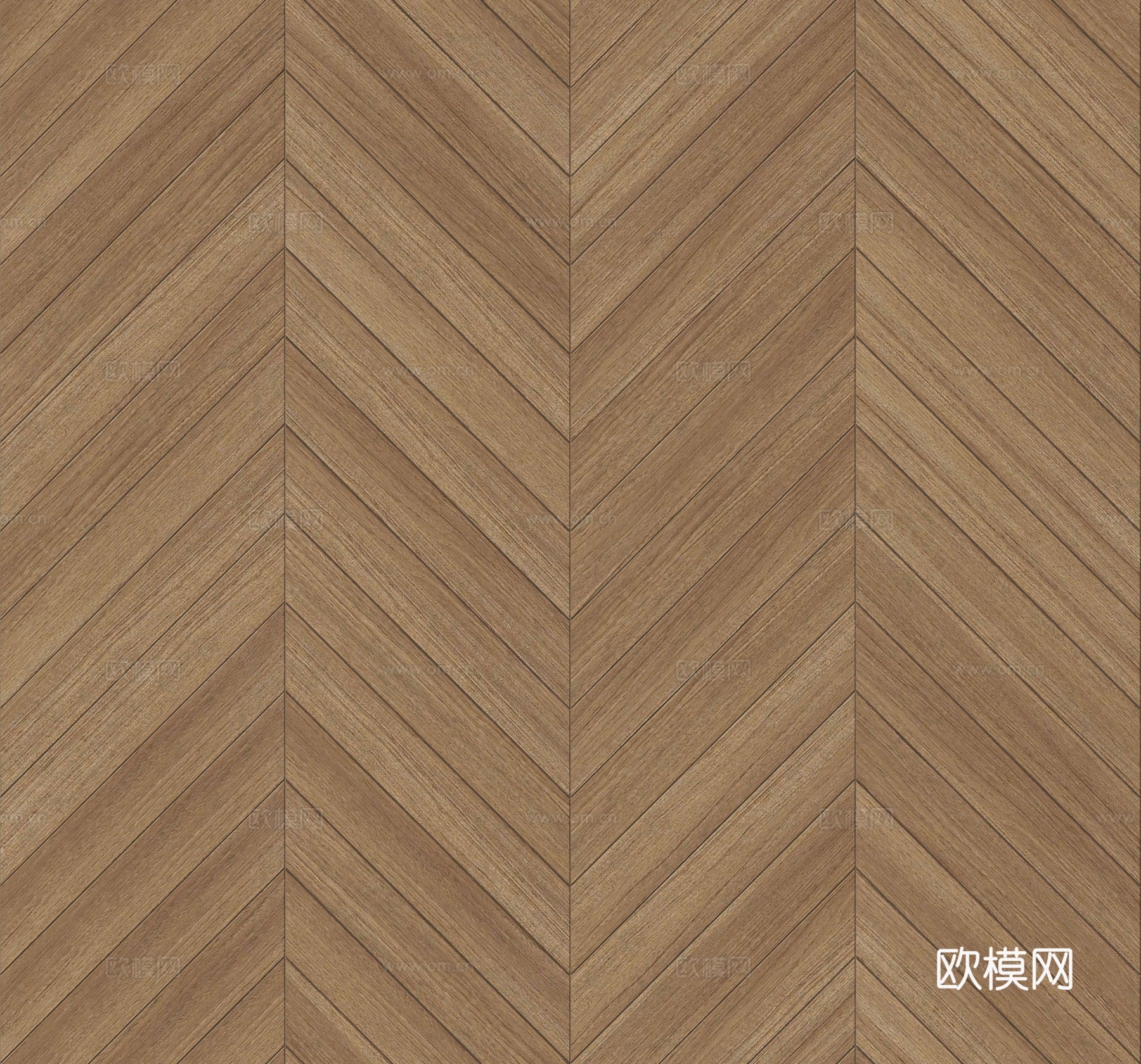 鱼骨纹齐缝原木色实木地板19