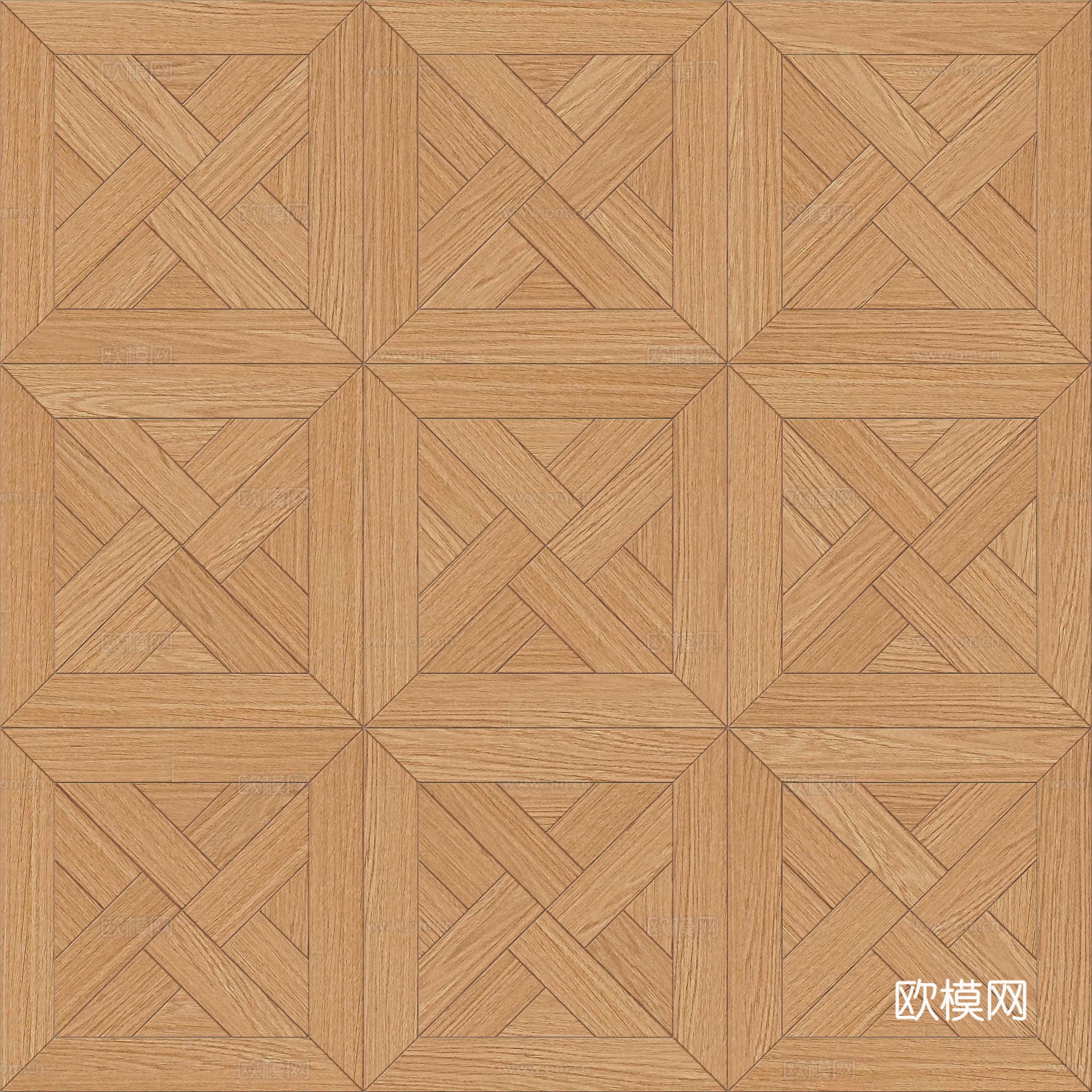 三角形风车拼花原木色实木地板70下载