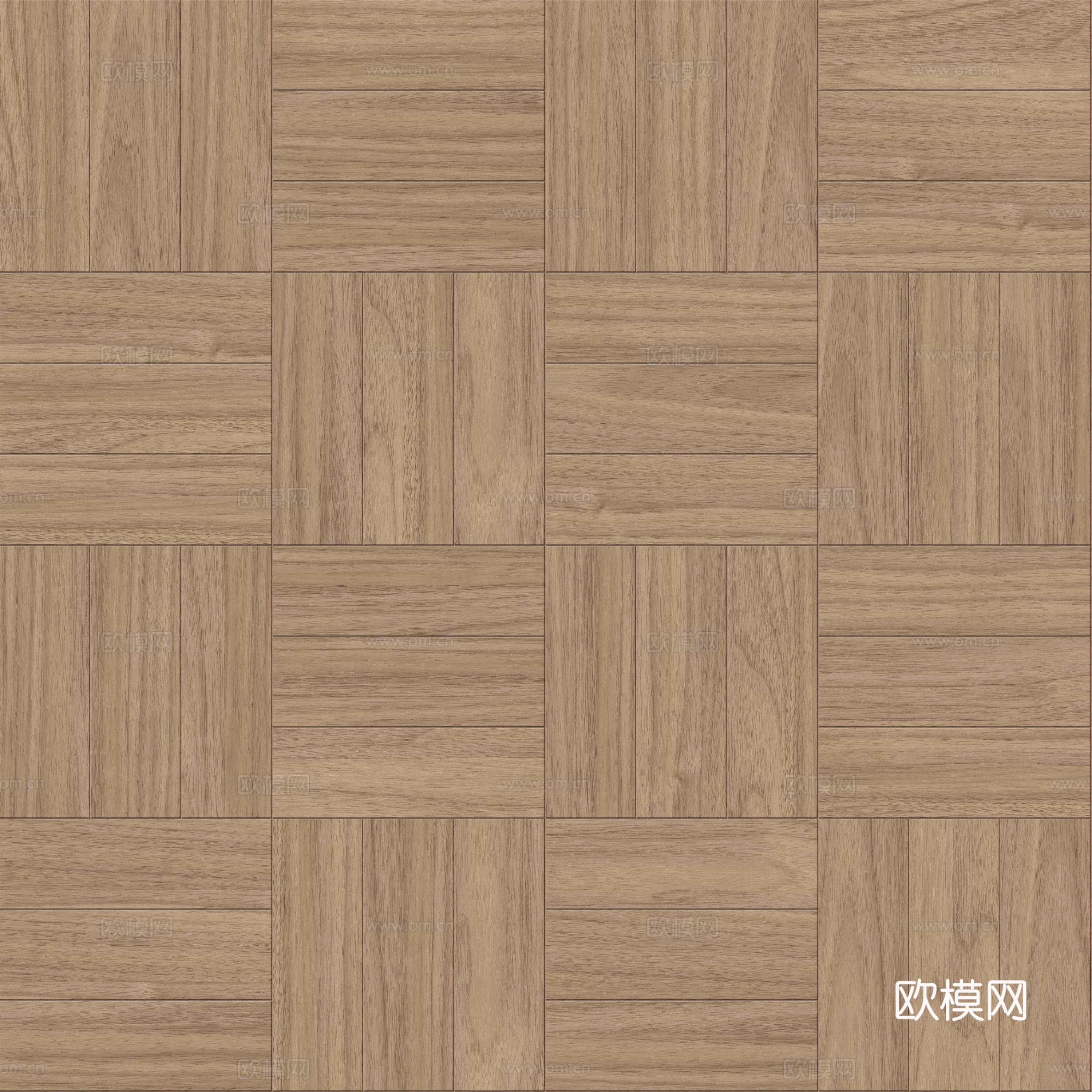 席纹拼花原木色实木地板48