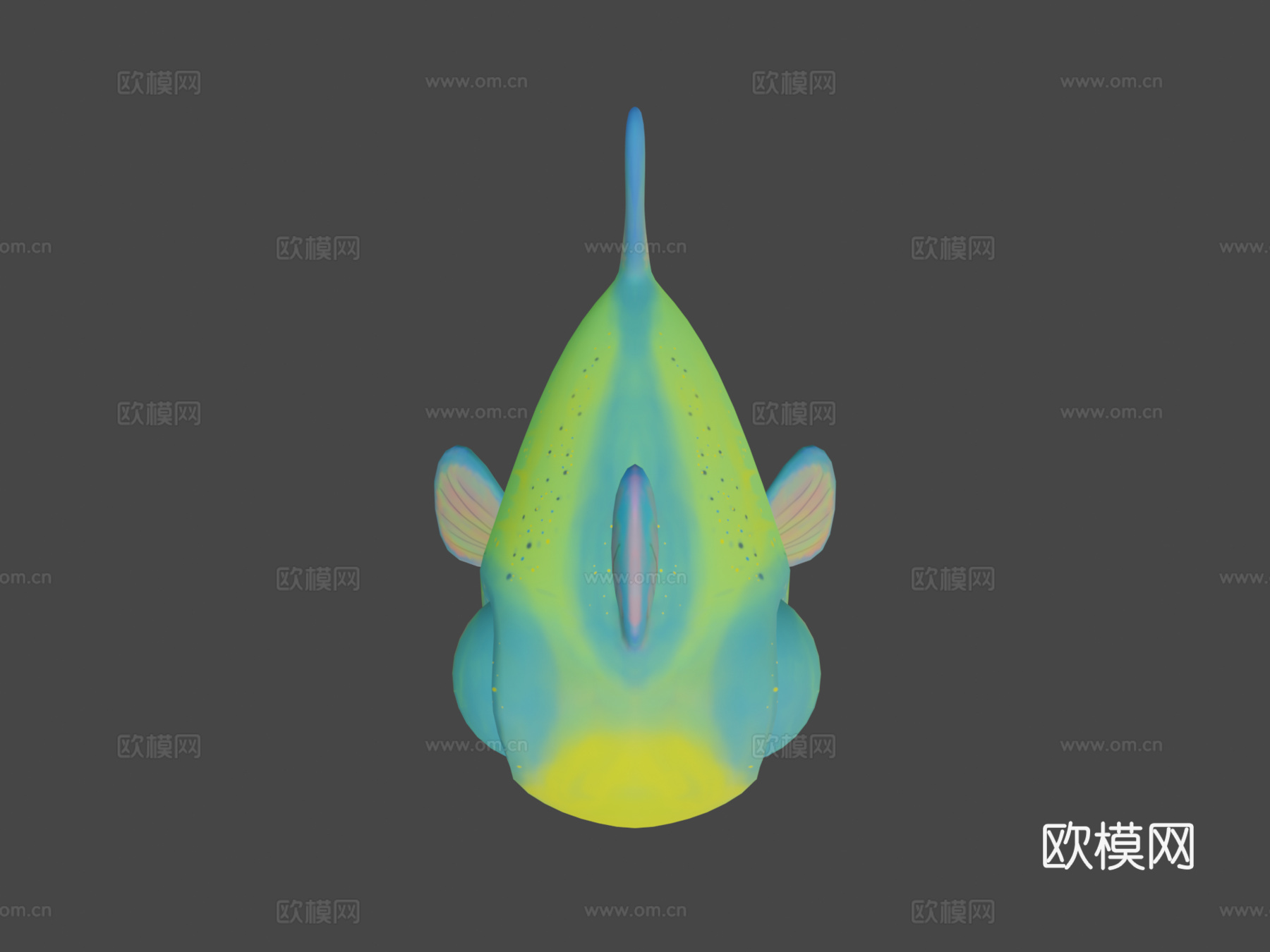菲克斯鱼风格化3d模型下载（渲染图6）