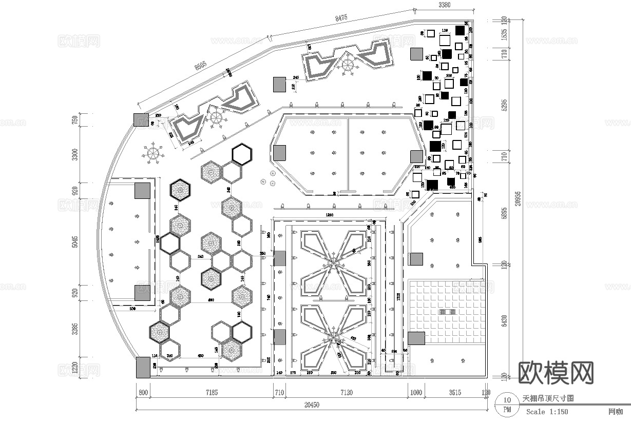 600平电竞网咖 最新全套施工图cad施工图