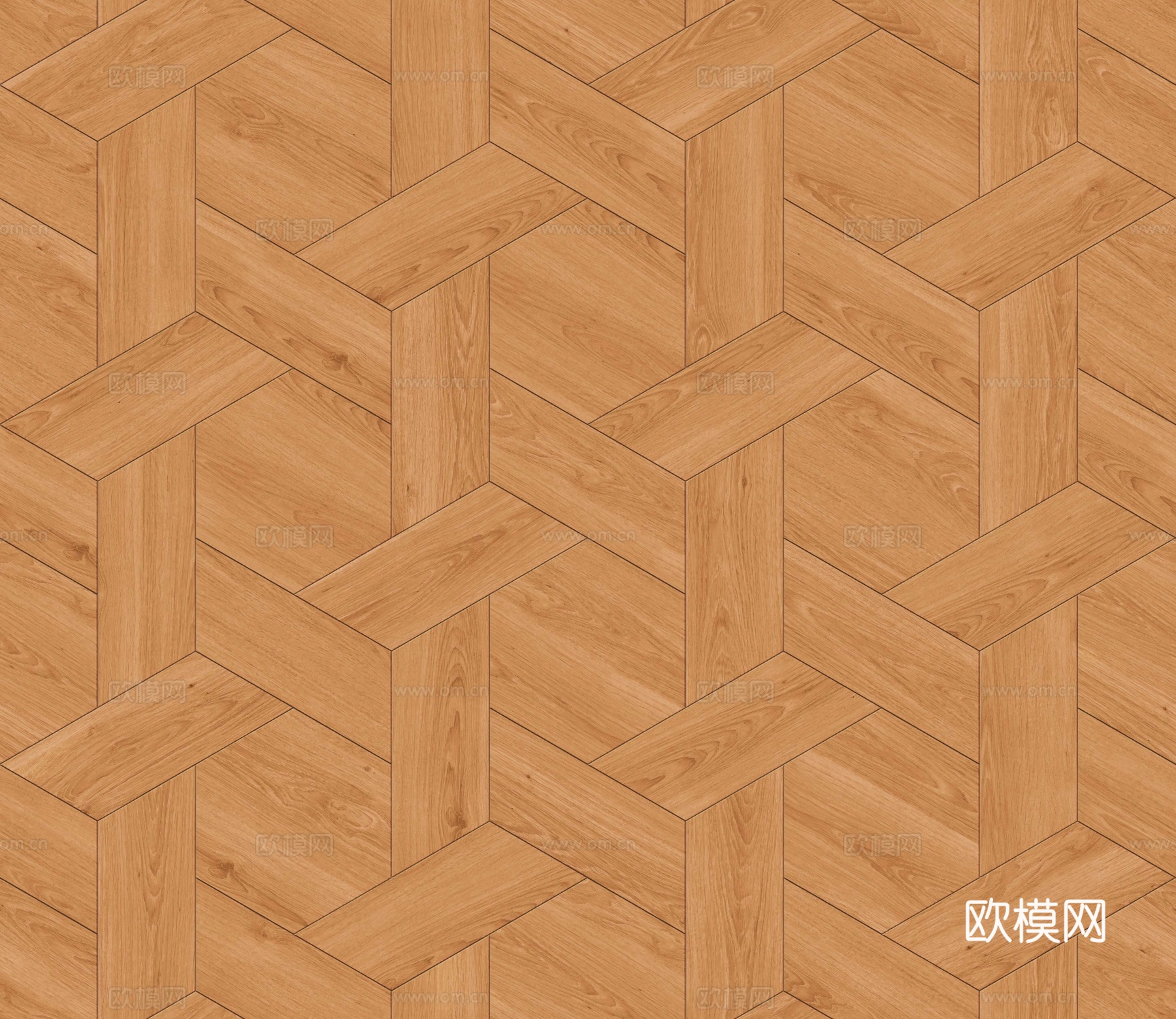 六边形拼花原木色实木地板101下载