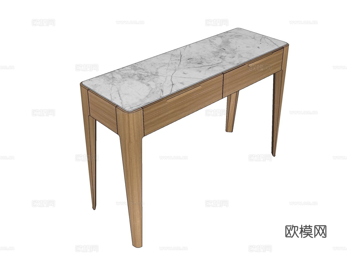 民宿风桌子su模型